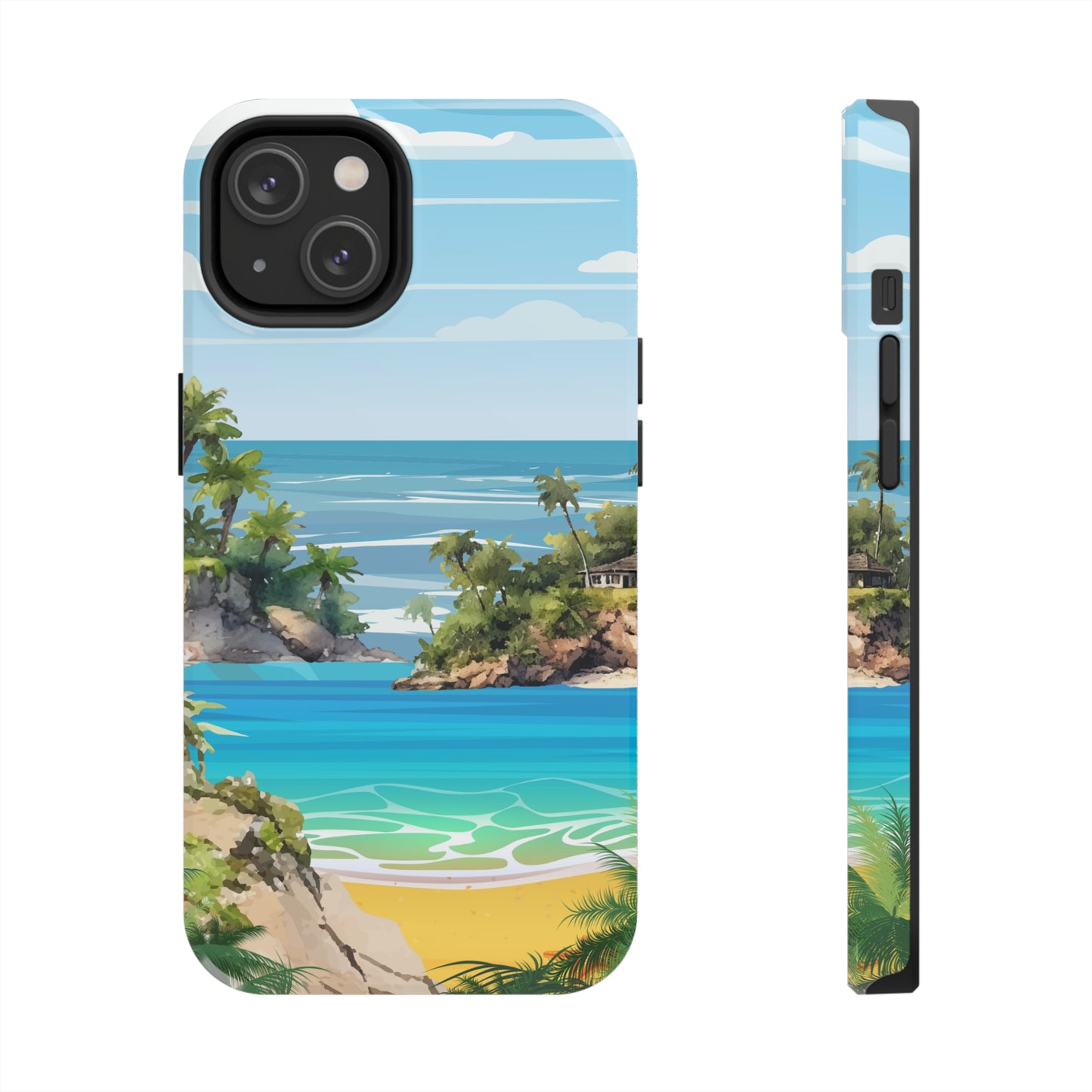 Island - Tough iPhone Cases (iPhone 7, 8, X, 11, 12, 13, 14, 15)
