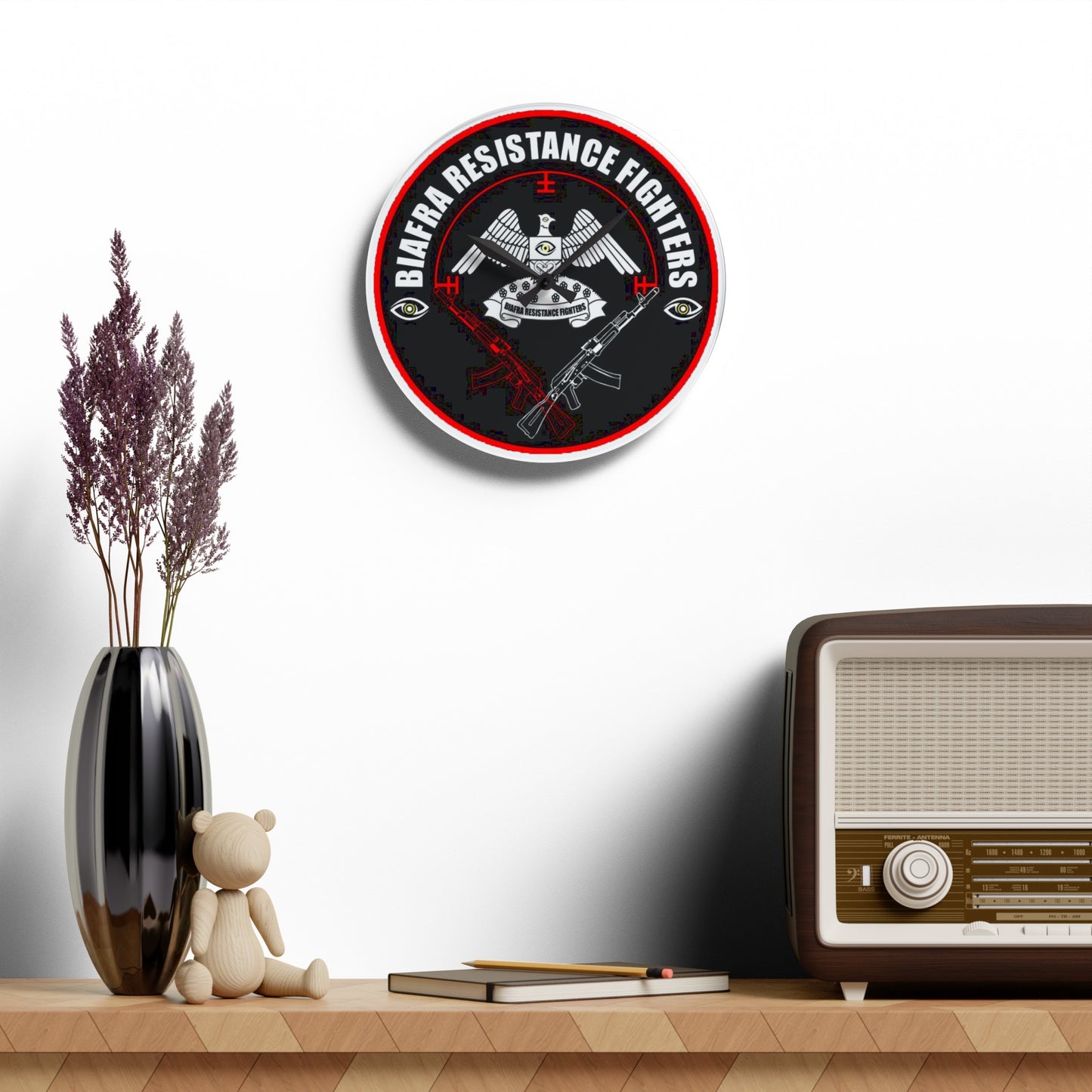 Biafra Resistance Fighters Acrylic Wall Clock