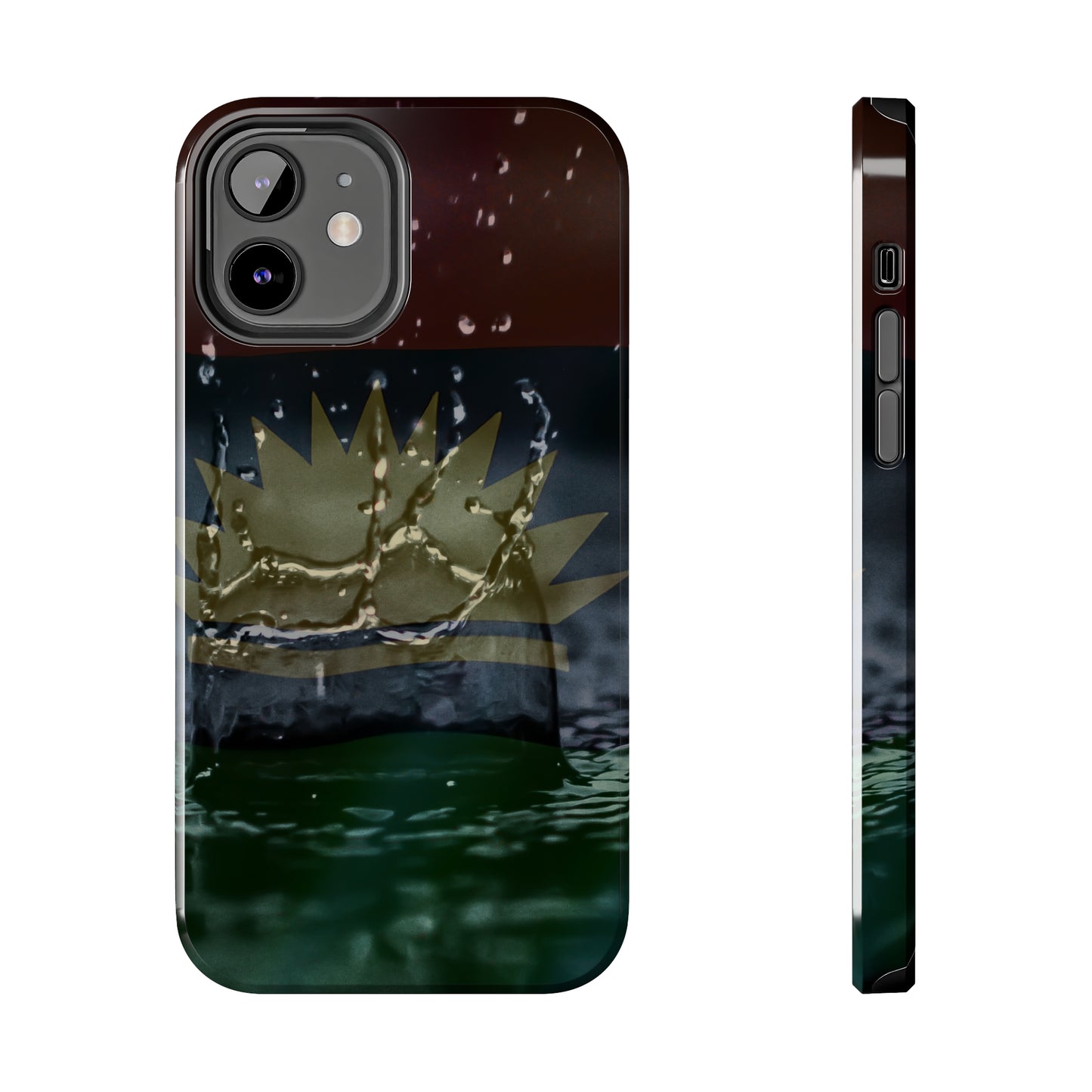 Rain Droplets, United States of Biafra - Tough iPhone Cases (iPhone 7, 8, X, 11, 12, 13, 14, 15)