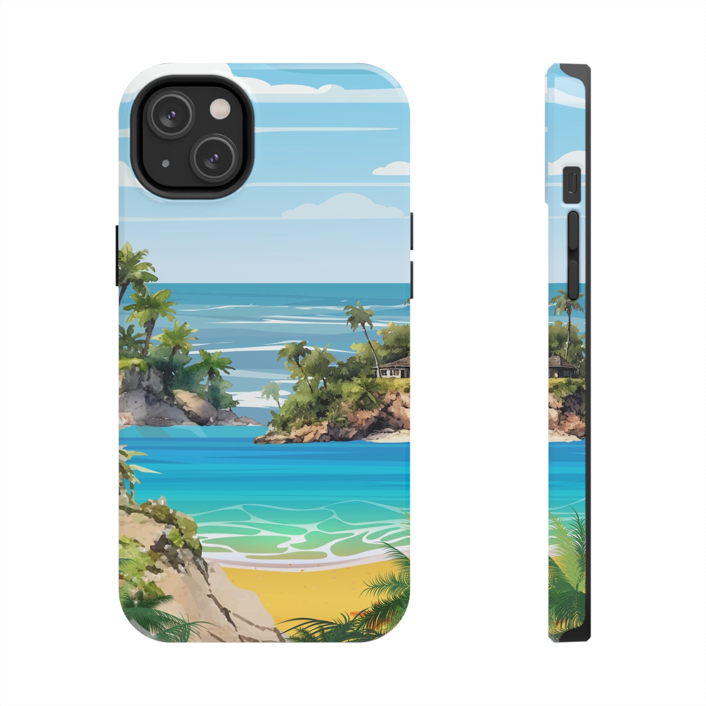 Island - Tough iPhone Cases (iPhone 7, 8, X, 11, 12, 13, 14, 15)