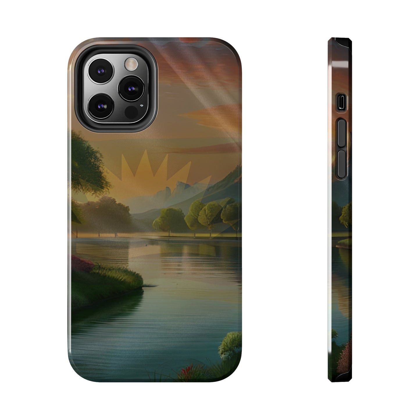 Neighborhood Pond, United States of Biafra - Tough iPhone Cases (iPhone 7, 8, X, 11, 12, 13, 14, 15)
