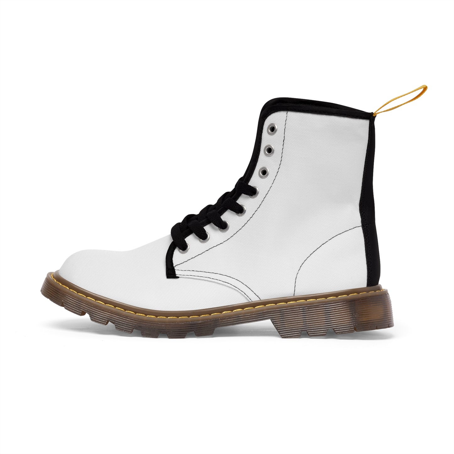 White Men's Canvas Boots