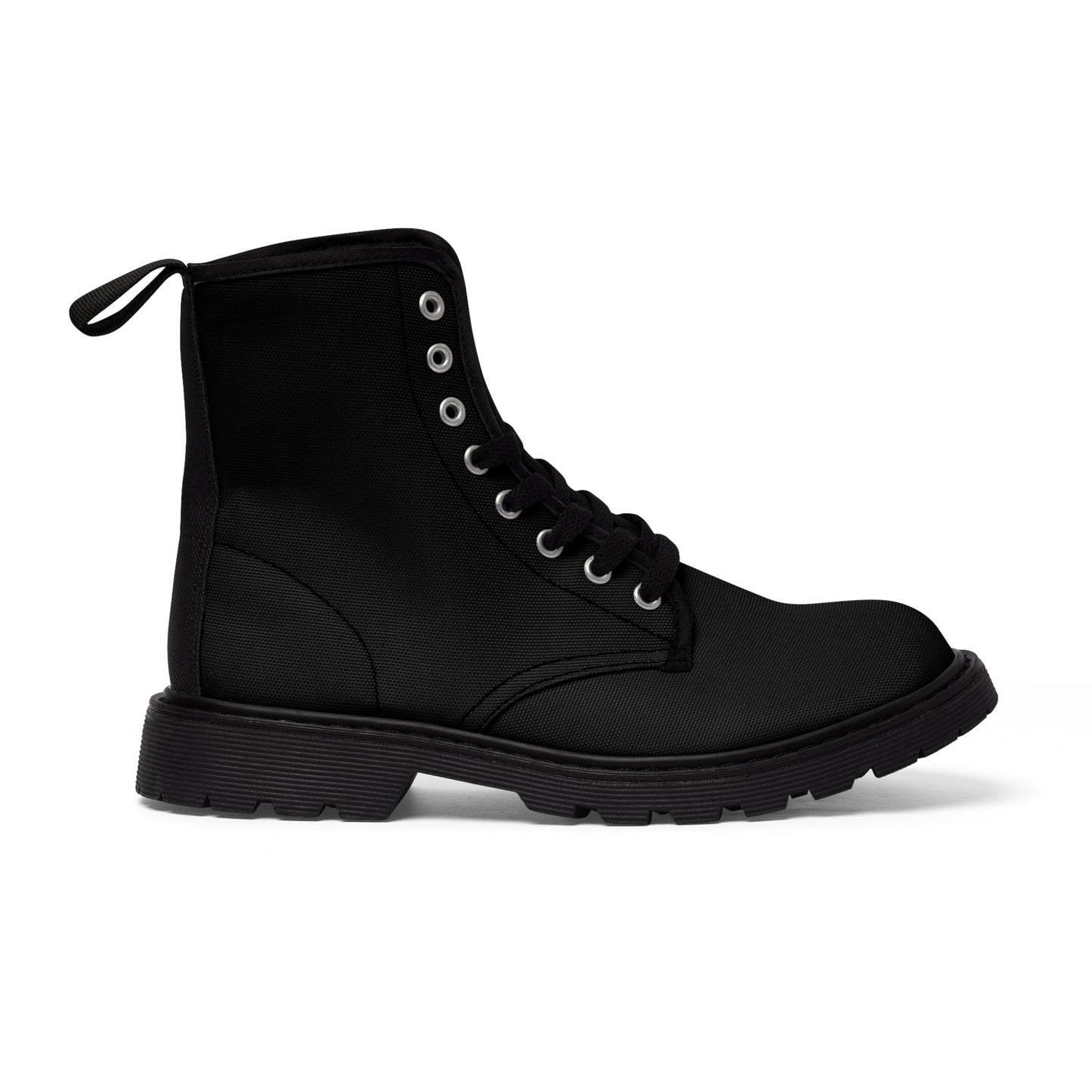 Black Men's Canvas Boots