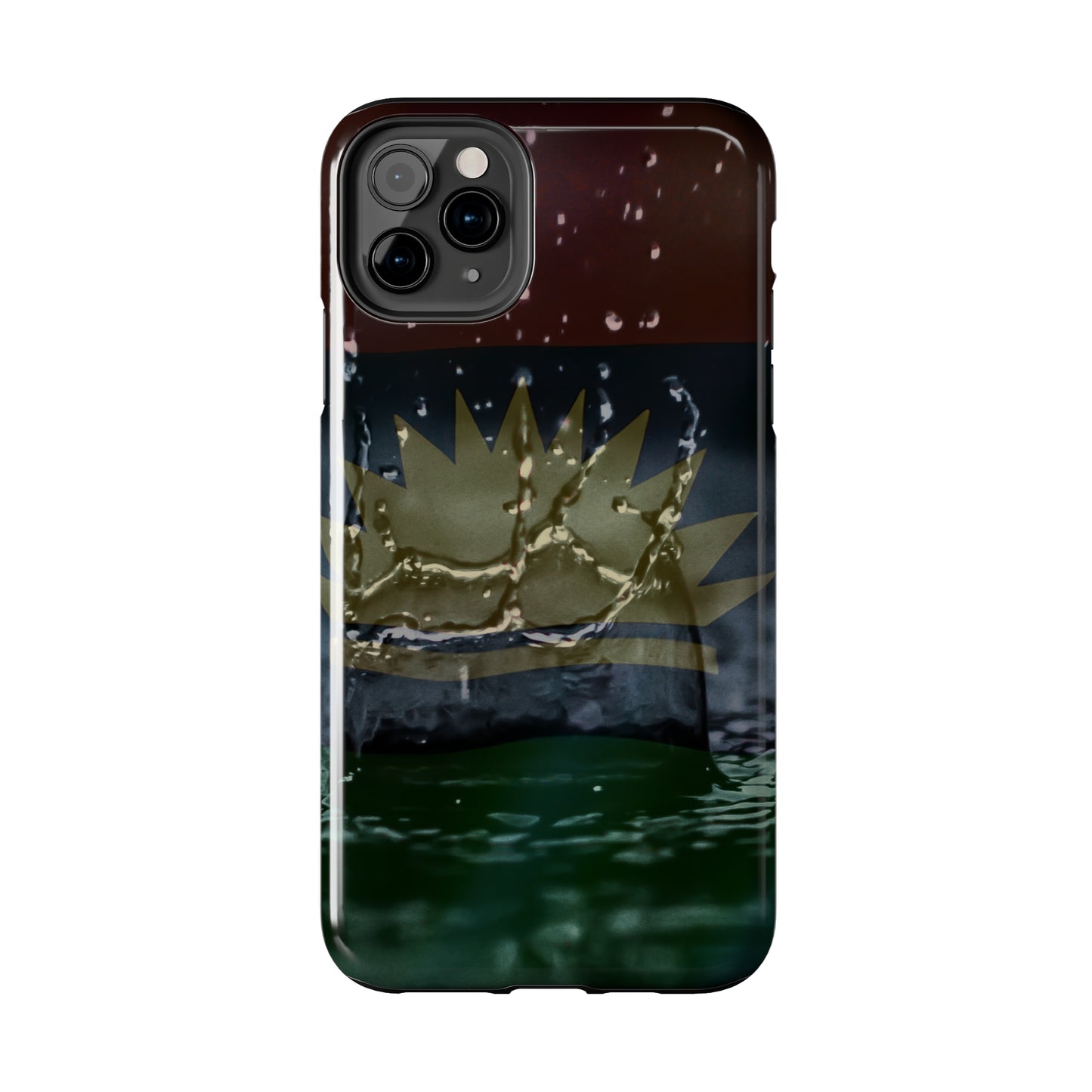Rain Droplets, United States of Biafra - Tough iPhone Cases (iPhone 7, 8, X, 11, 12, 13, 14, 15)