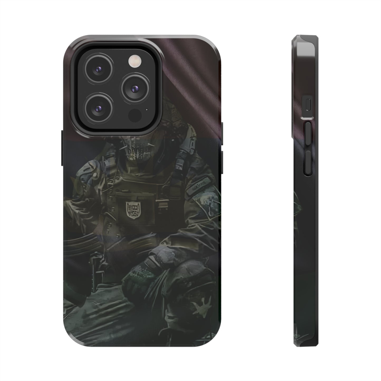 Biafra Soldier II - Tough iPhone Cases (iPhone 7, 8, X, 11, 12, 13, 14, 15)