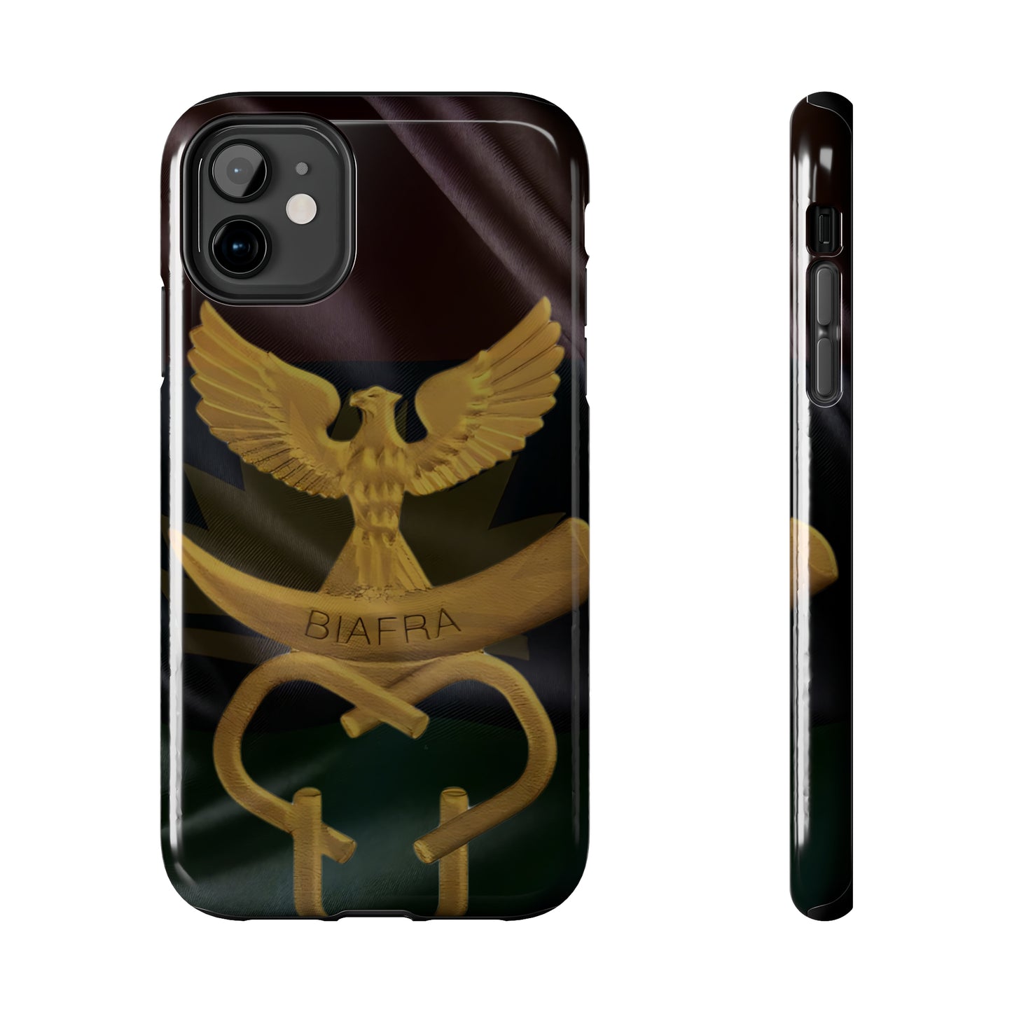 Biafra Liberation Army Logo Gold - Tough iPhone Cases (iPhone 7, 8, X, 11, 12, 13, 14, 15)