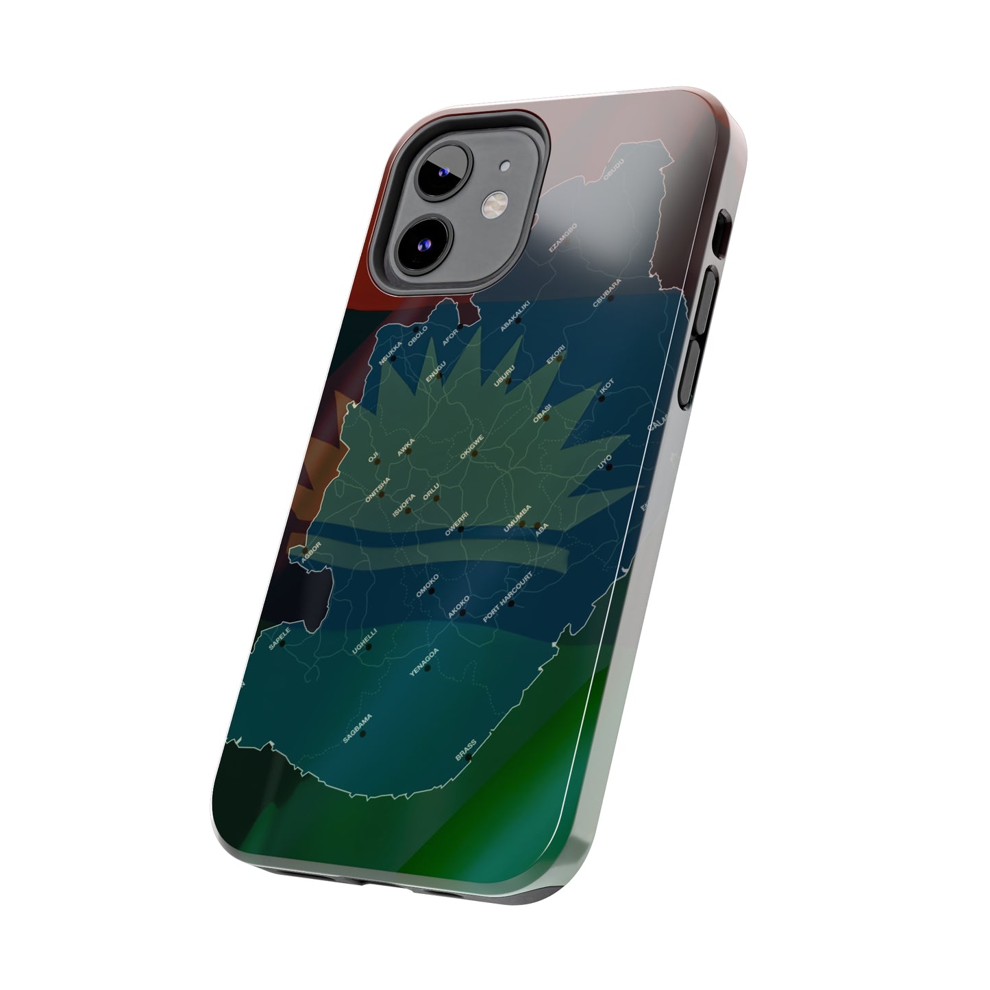 United States of Biafra Map Plain - Tough iPhone Cases (iPhone 7, 8, X, 11, 12, 13, 14, 15)