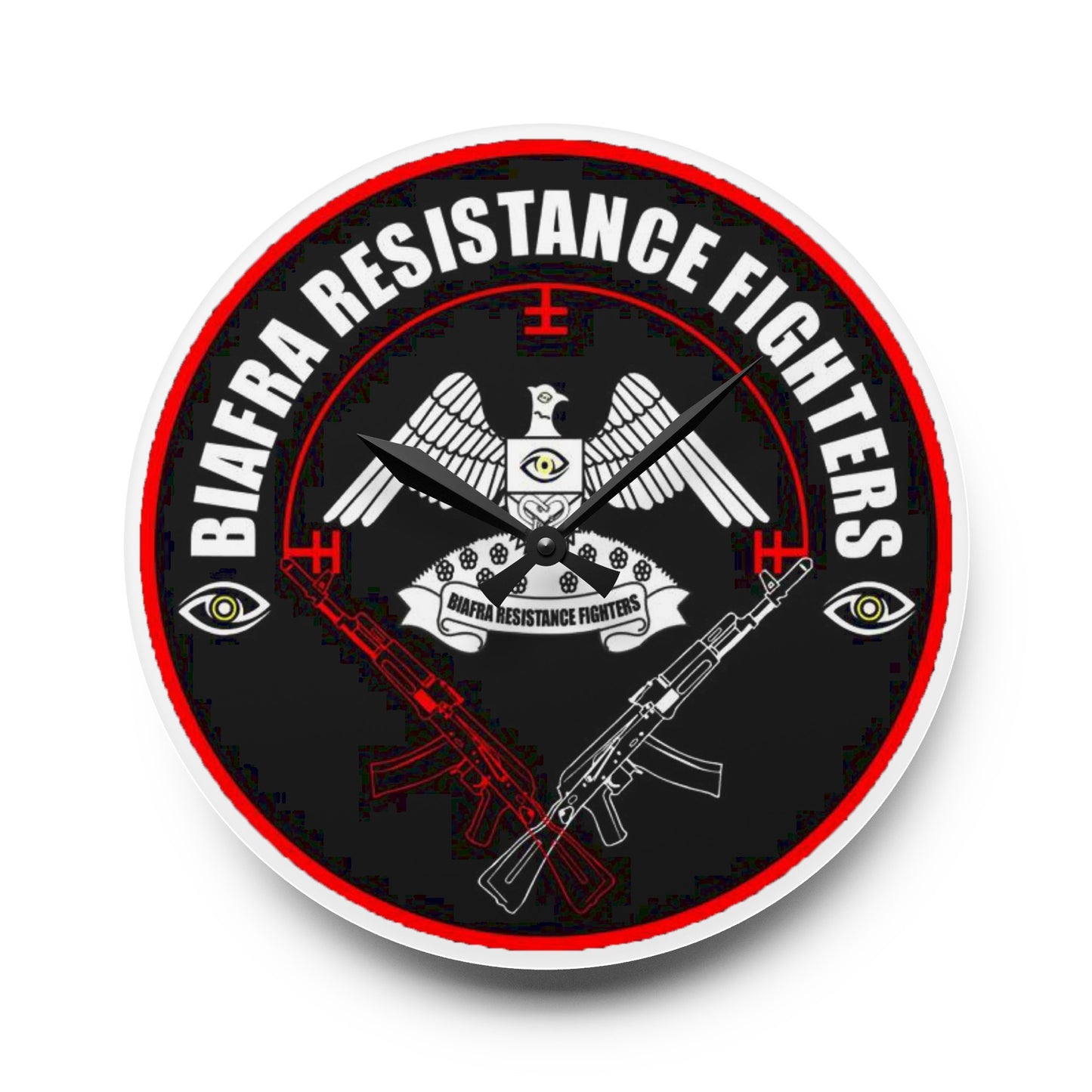 Biafra Resistance Fighters Acrylic Wall Clock