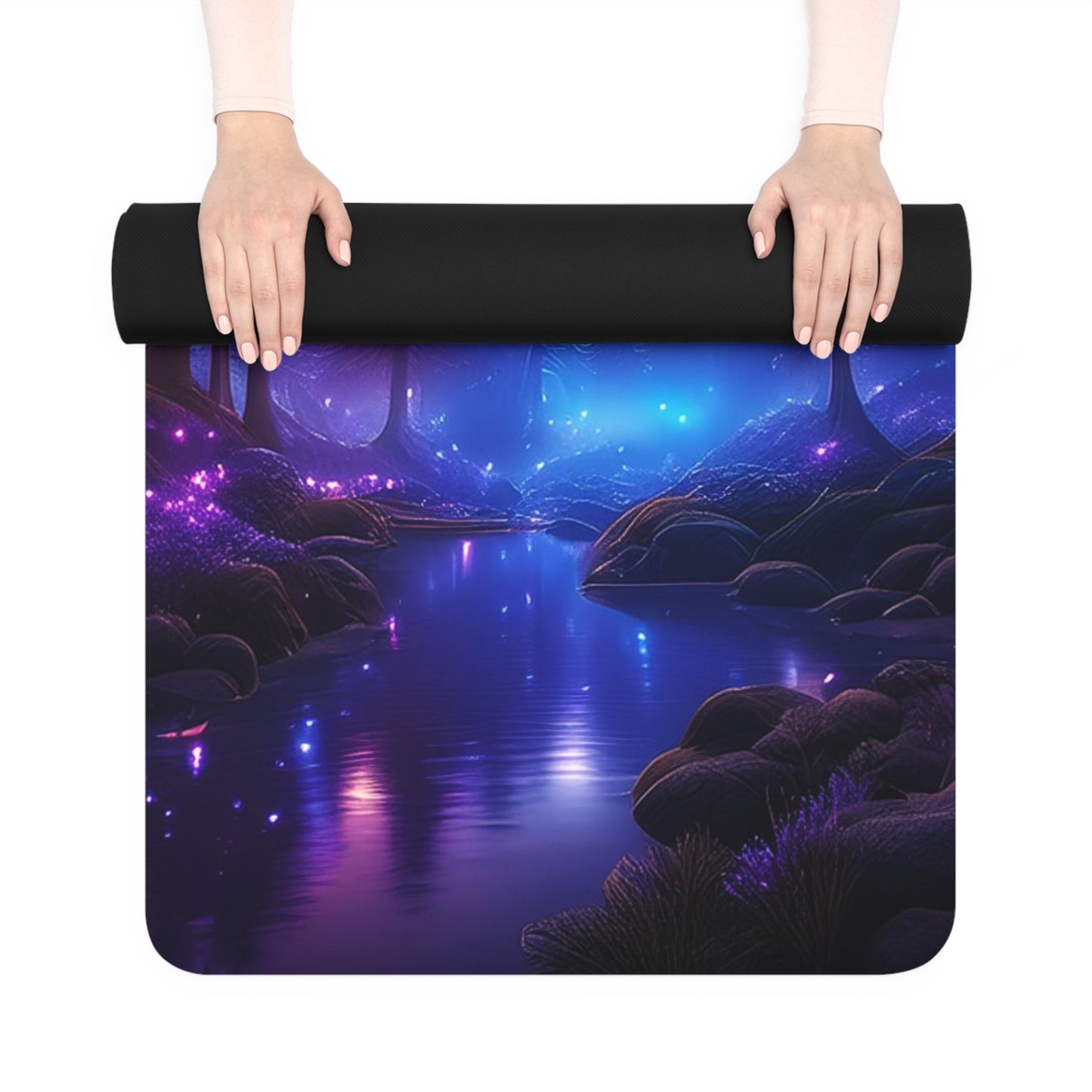 Night Breeze Rubber Yoga Mat