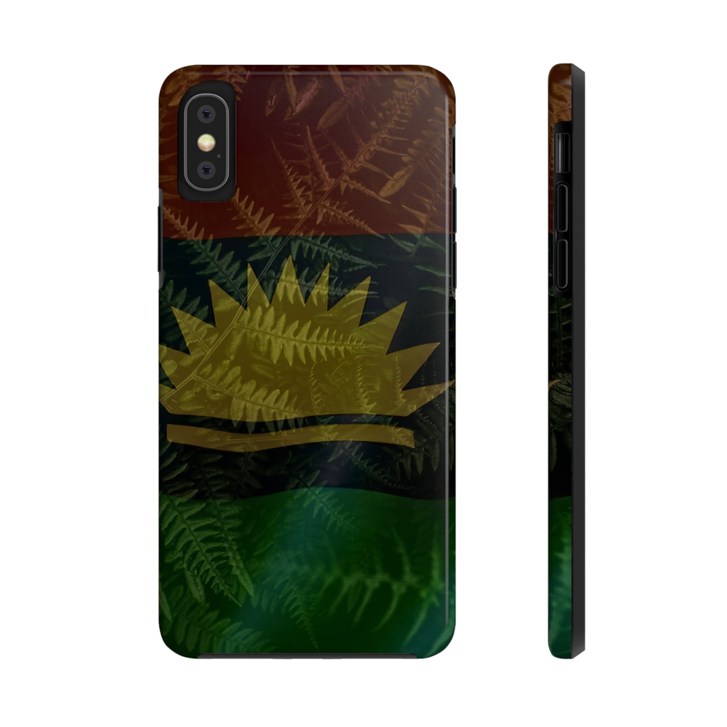 United States of Biafra Flag Plant Leaves - Tough iPhone Cases (iPhone 7, 8, X, 11, 12, 13, 14, 15)