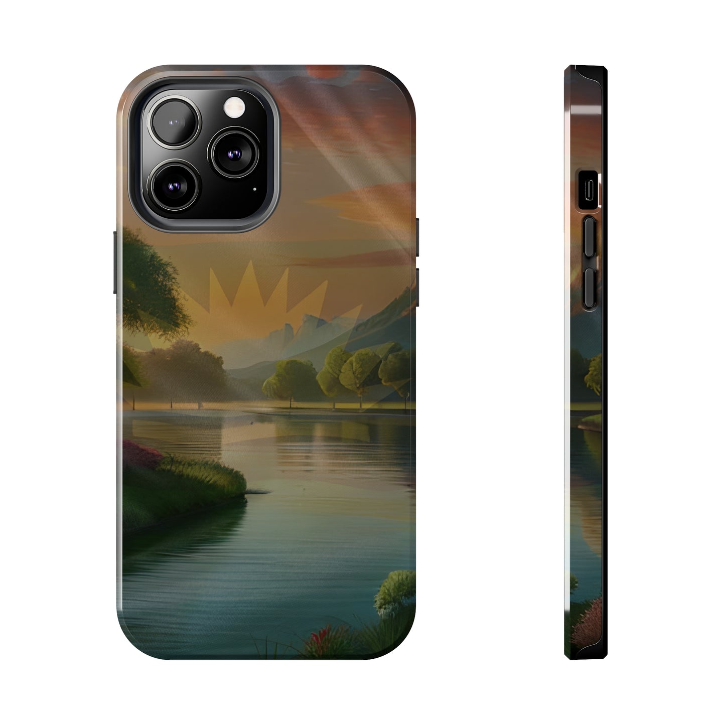 Neighborhood Pond, United States of Biafra - Tough iPhone Cases (iPhone 7, 8, X, 11, 12, 13, 14, 15)