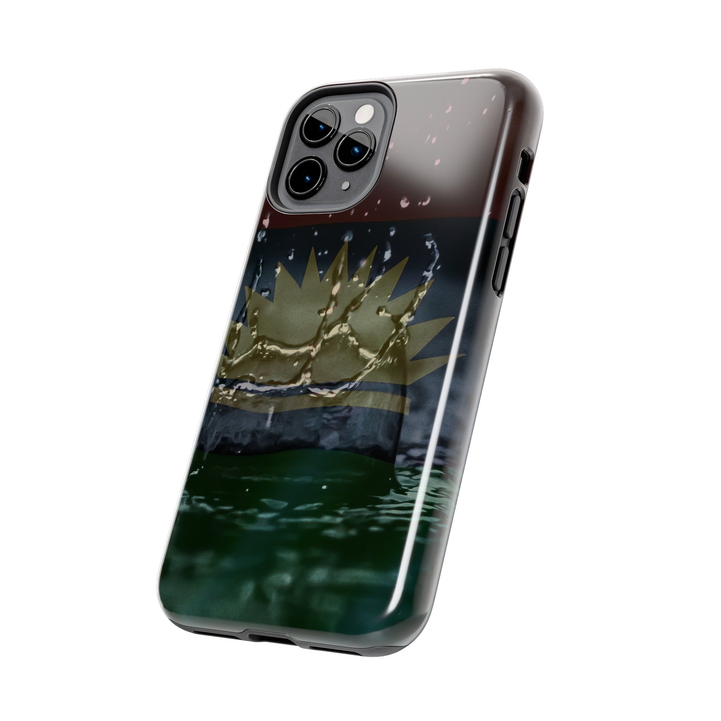 Rain Droplets, United States of Biafra - Tough iPhone Cases (iPhone 7, 8, X, 11, 12, 13, 14, 15)