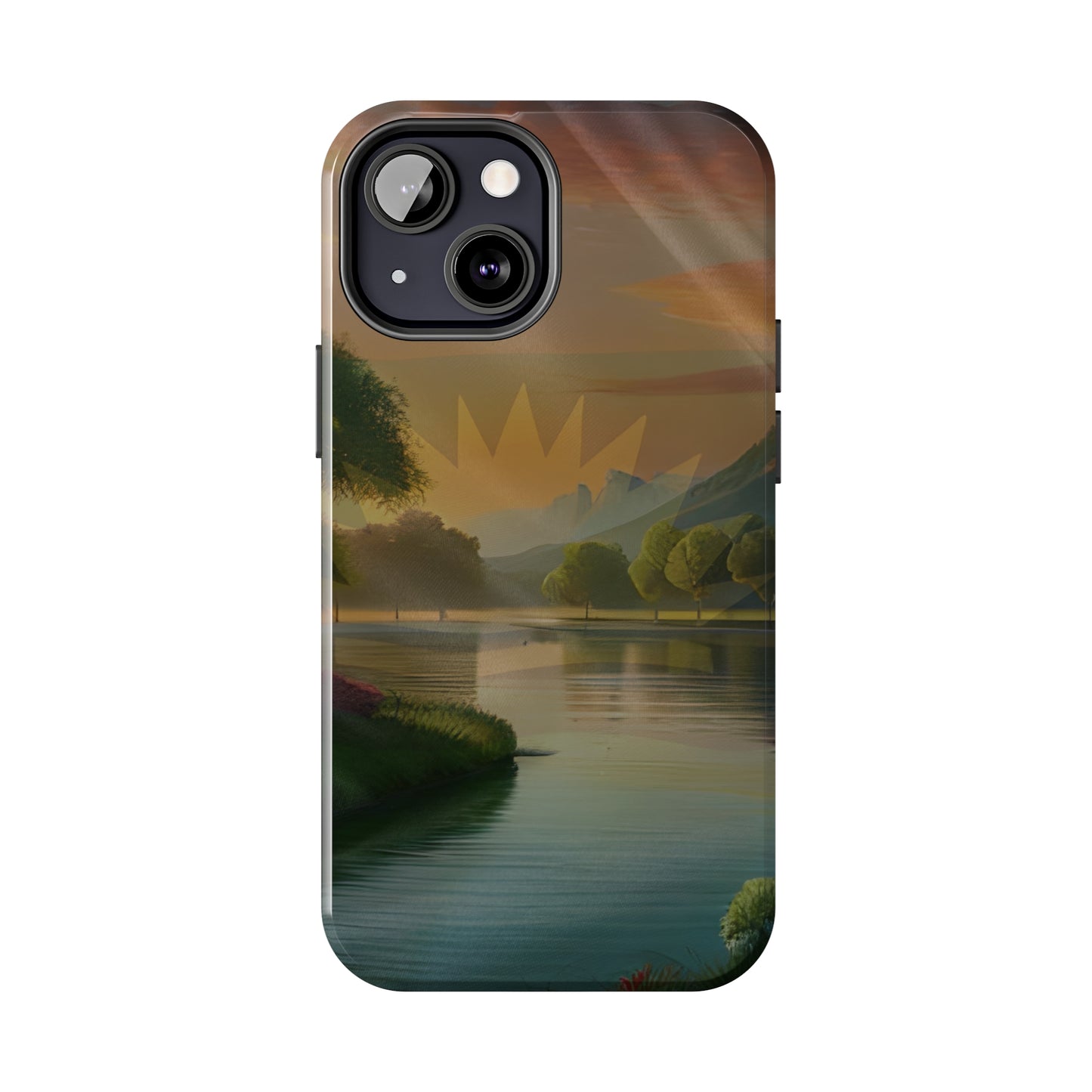 Neighborhood Pond, United States of Biafra - Tough iPhone Cases (iPhone 7, 8, X, 11, 12, 13, 14, 15)
