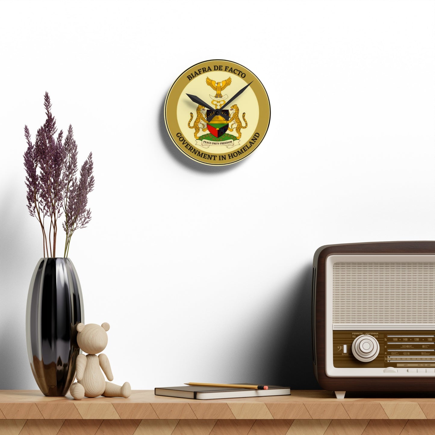 Biafra De Facto Acrylic Wall Clock