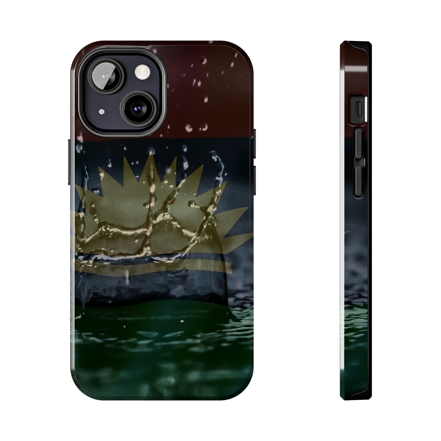 Rain Droplets, United States of Biafra - Tough iPhone Cases (iPhone 7, 8, X, 11, 12, 13, 14, 15)