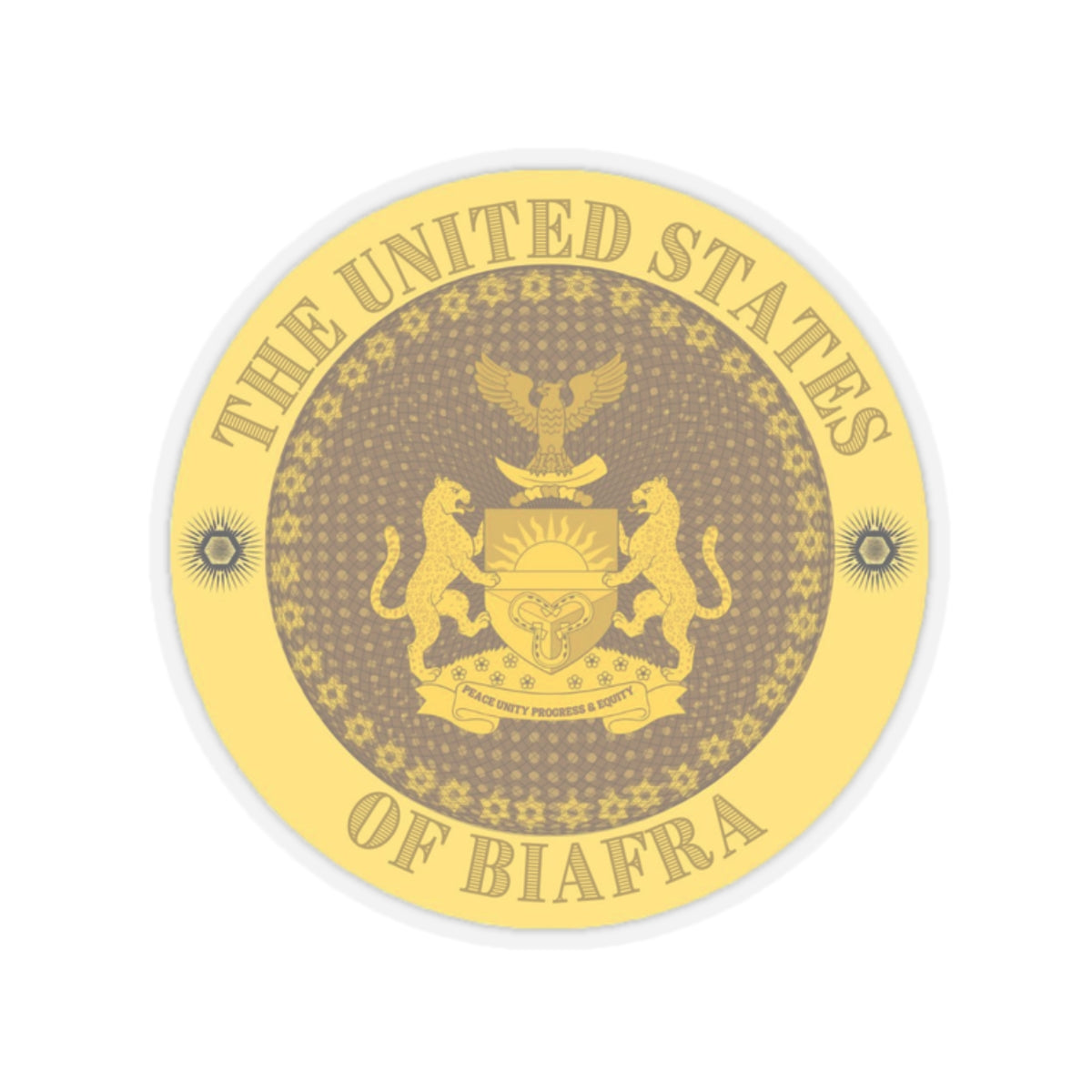 United States of Biafra Kiss-Cut Stickers