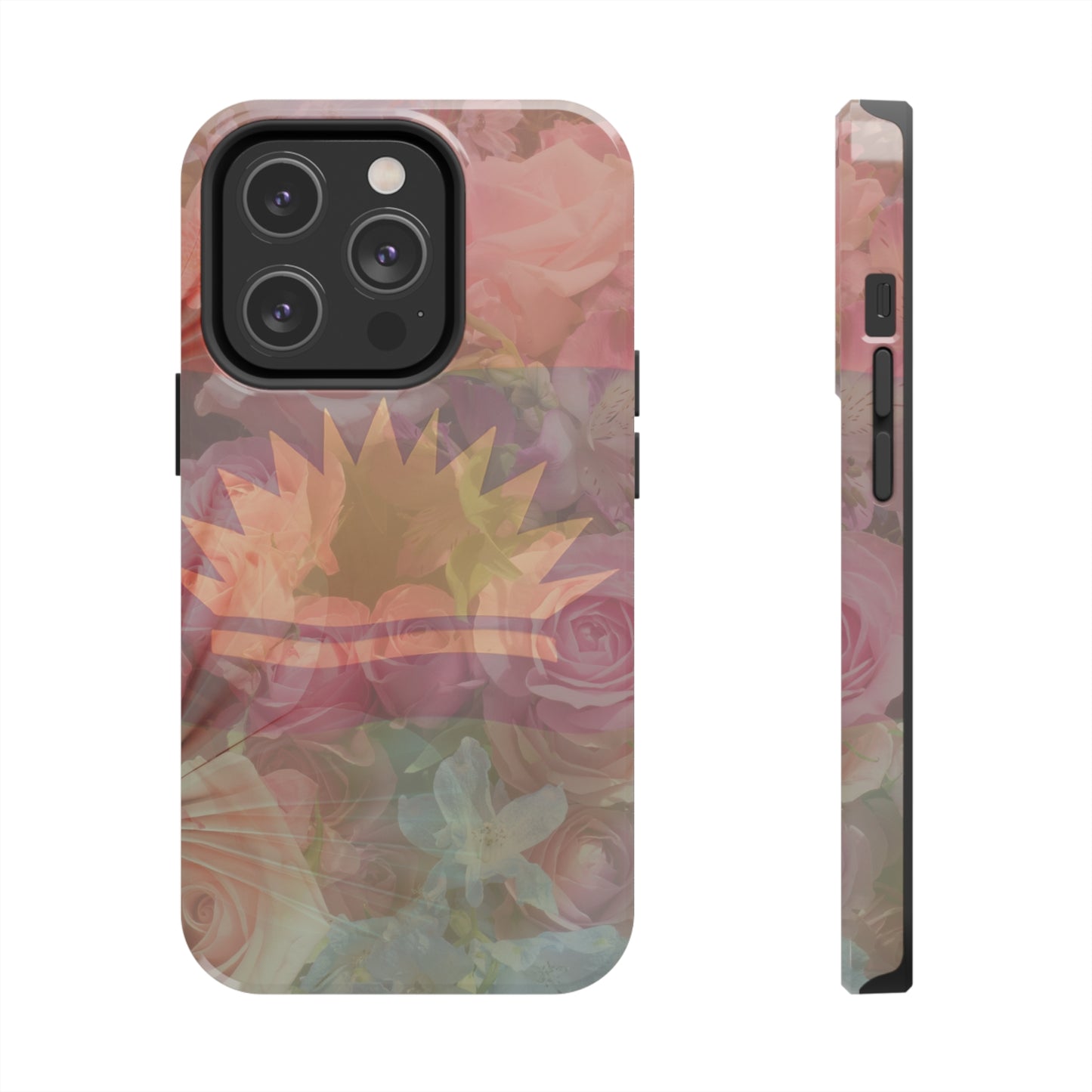 United States of Biafra Flag Flower Blend 3 - Tough iPhone Cases (iPhone 7, 8, X, 11, 12, 13, 14, 15)