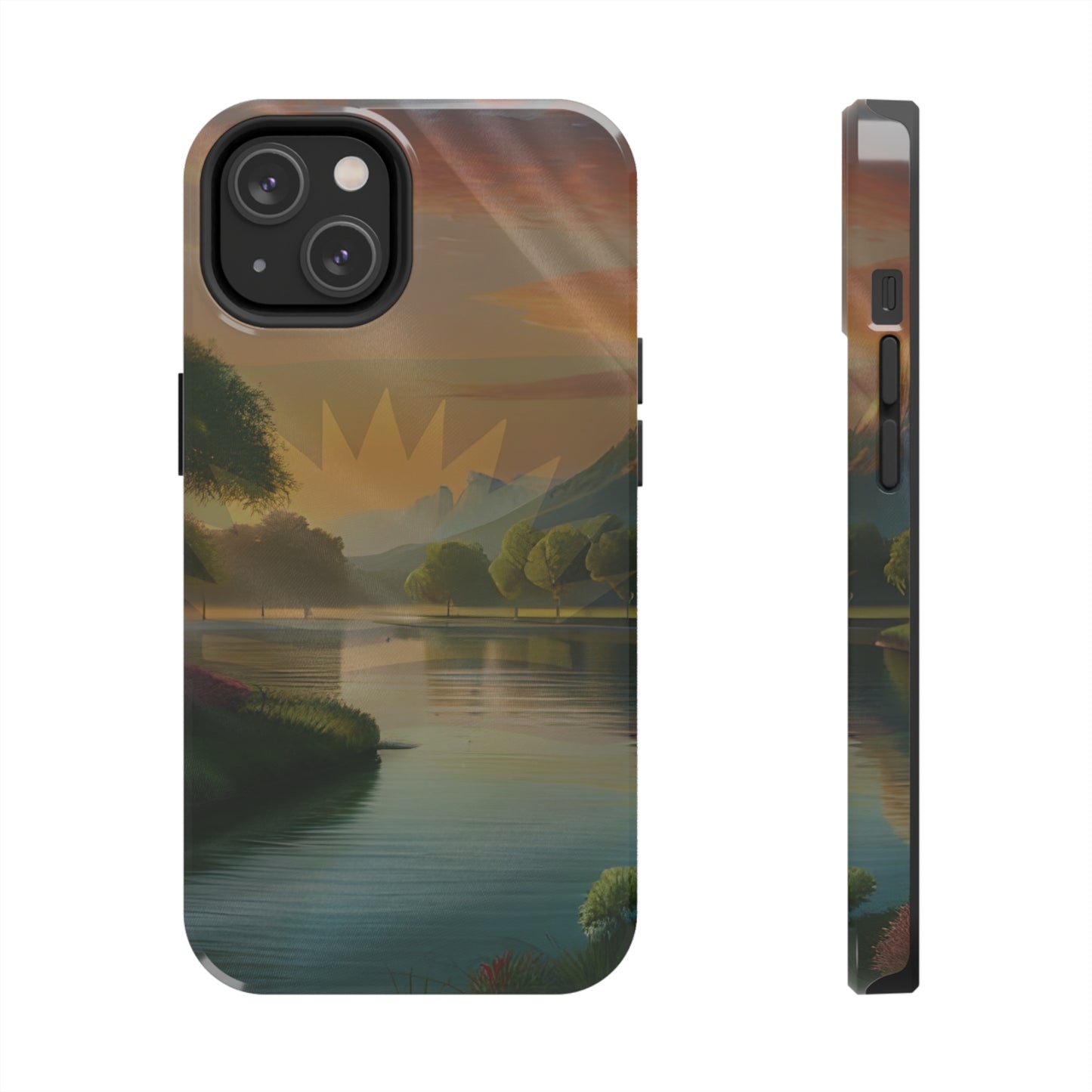 Neighborhood Pond, United States of Biafra - Tough iPhone Cases (iPhone 7, 8, X, 11, 12, 13, 14, 15)