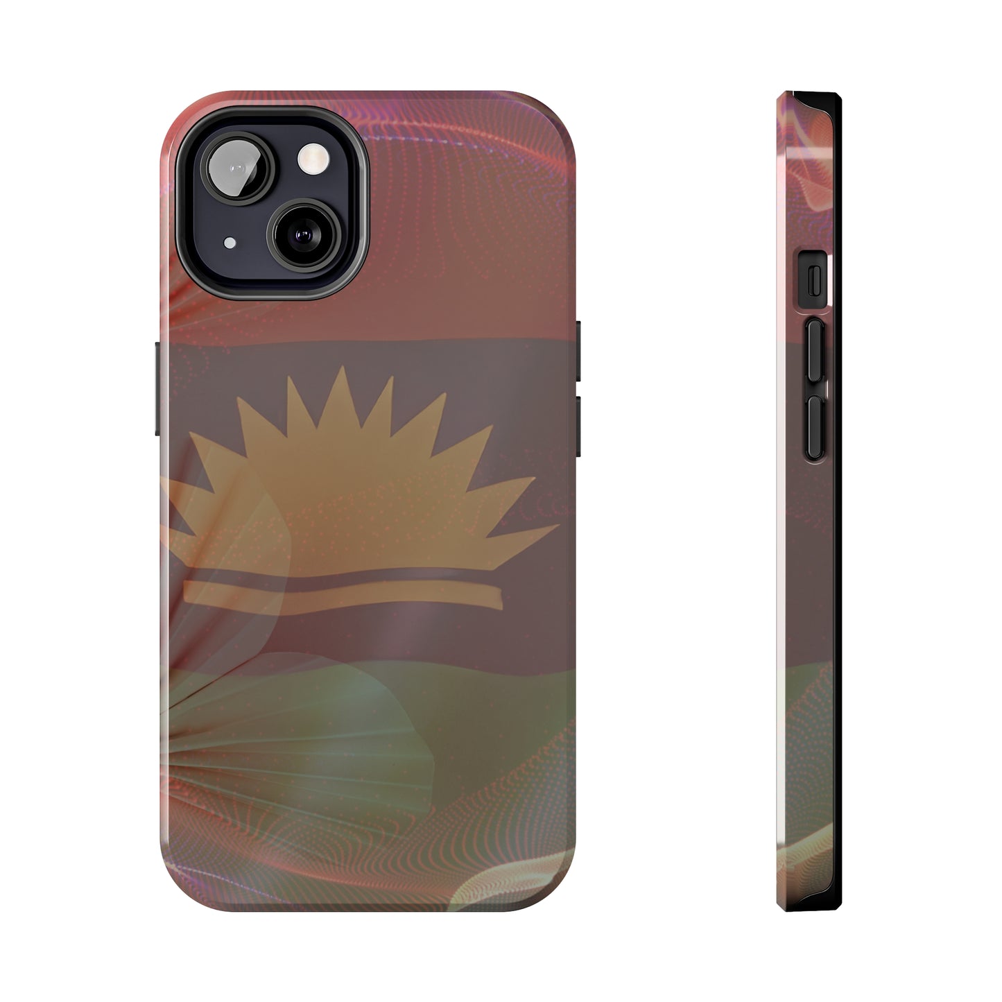 United States of Biafra Flag Flower Blend 2 - Tough iPhone Cases (iPhone 7, 8, X, 11, 12, 13, 14, 15)