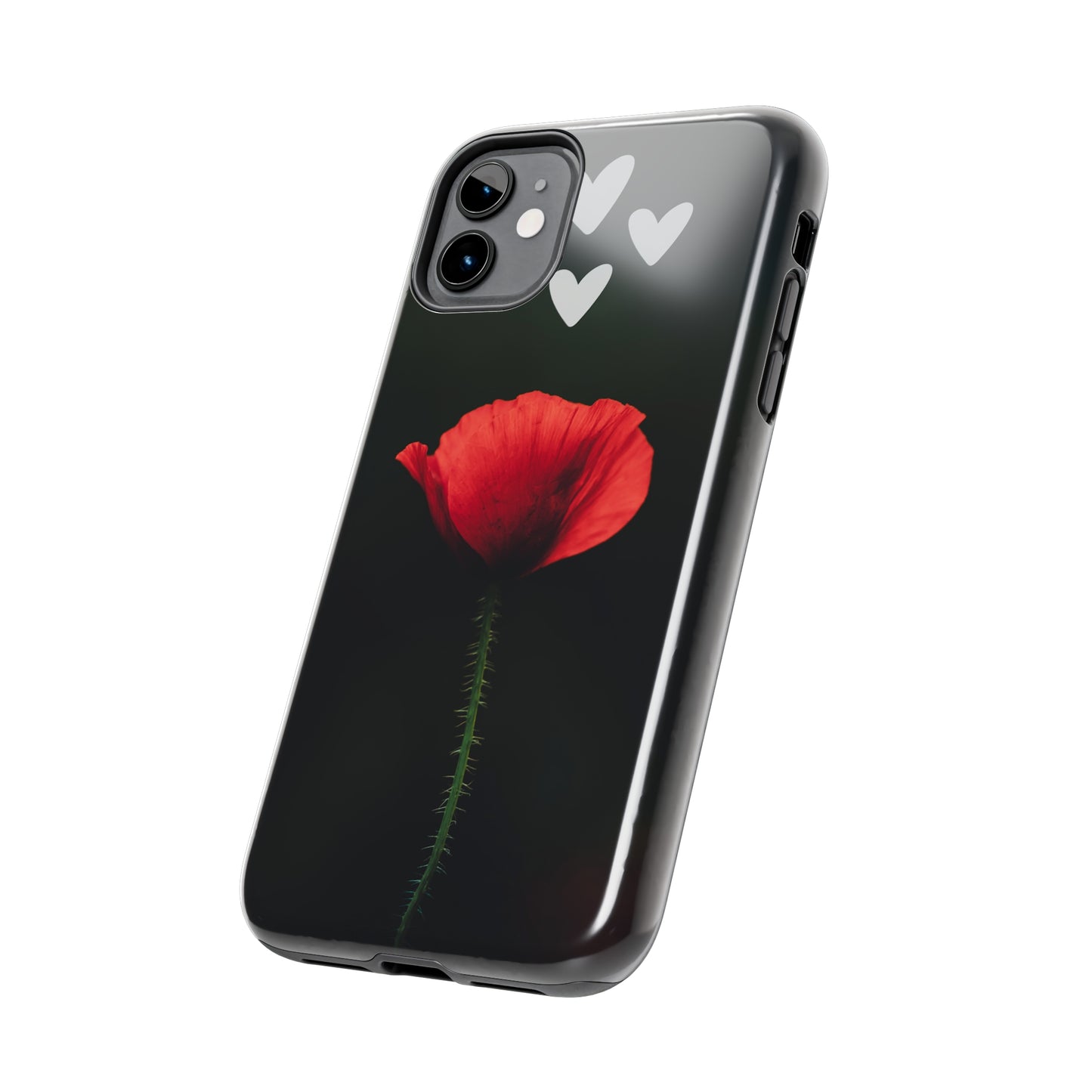 Red Rose - Tough iPhone Cases (iPhone 7, 8, X, 11, 12, 13, 14, 15)