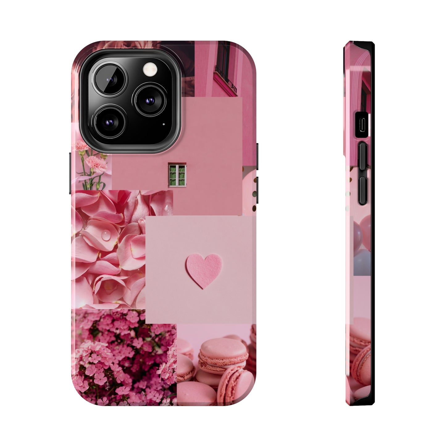 Pink Flowers - Tough iPhone Cases (iPhone 7, 8, X, 11, 12, 13, 14, 15)