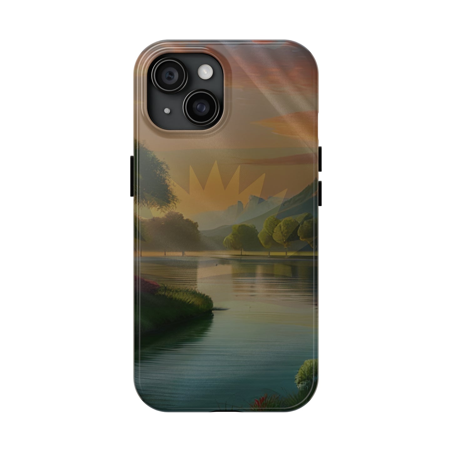 Neighborhood Pond, United States of Biafra - Tough iPhone Cases (iPhone 7, 8, X, 11, 12, 13, 14, 15)