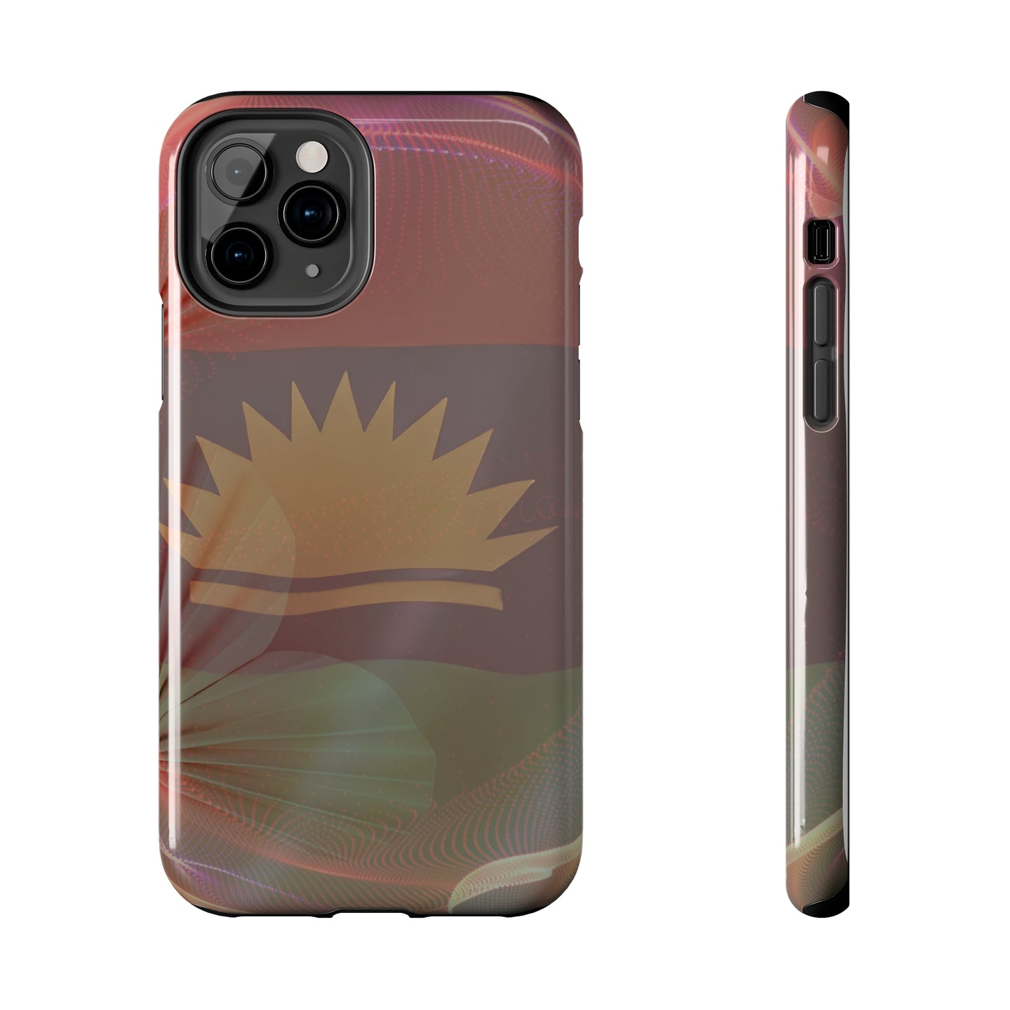 United States of Biafra Flag Flower Blend 2 - Tough iPhone Cases (iPhone 7, 8, X, 11, 12, 13, 14, 15)