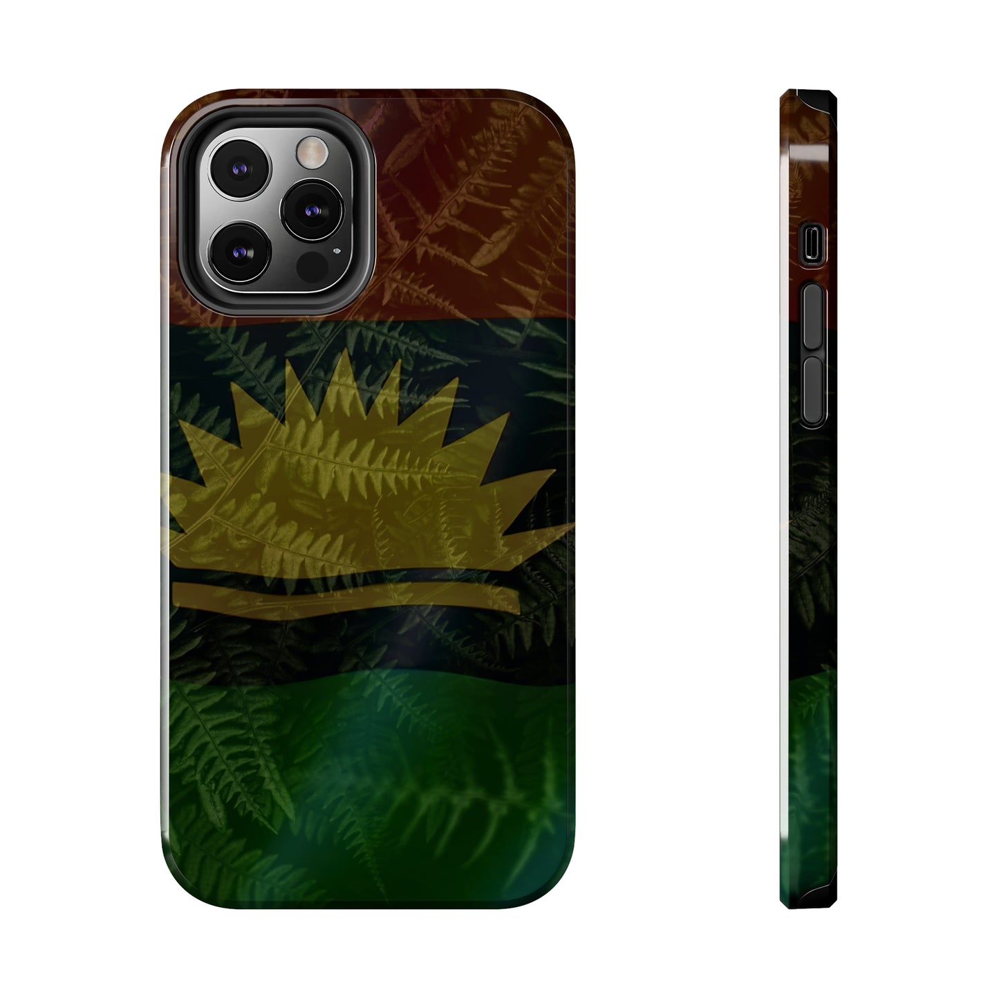 United States of Biafra Flag Plant Leaves - Tough iPhone Cases (iPhone 7, 8, X, 11, 12, 13, 14, 15)