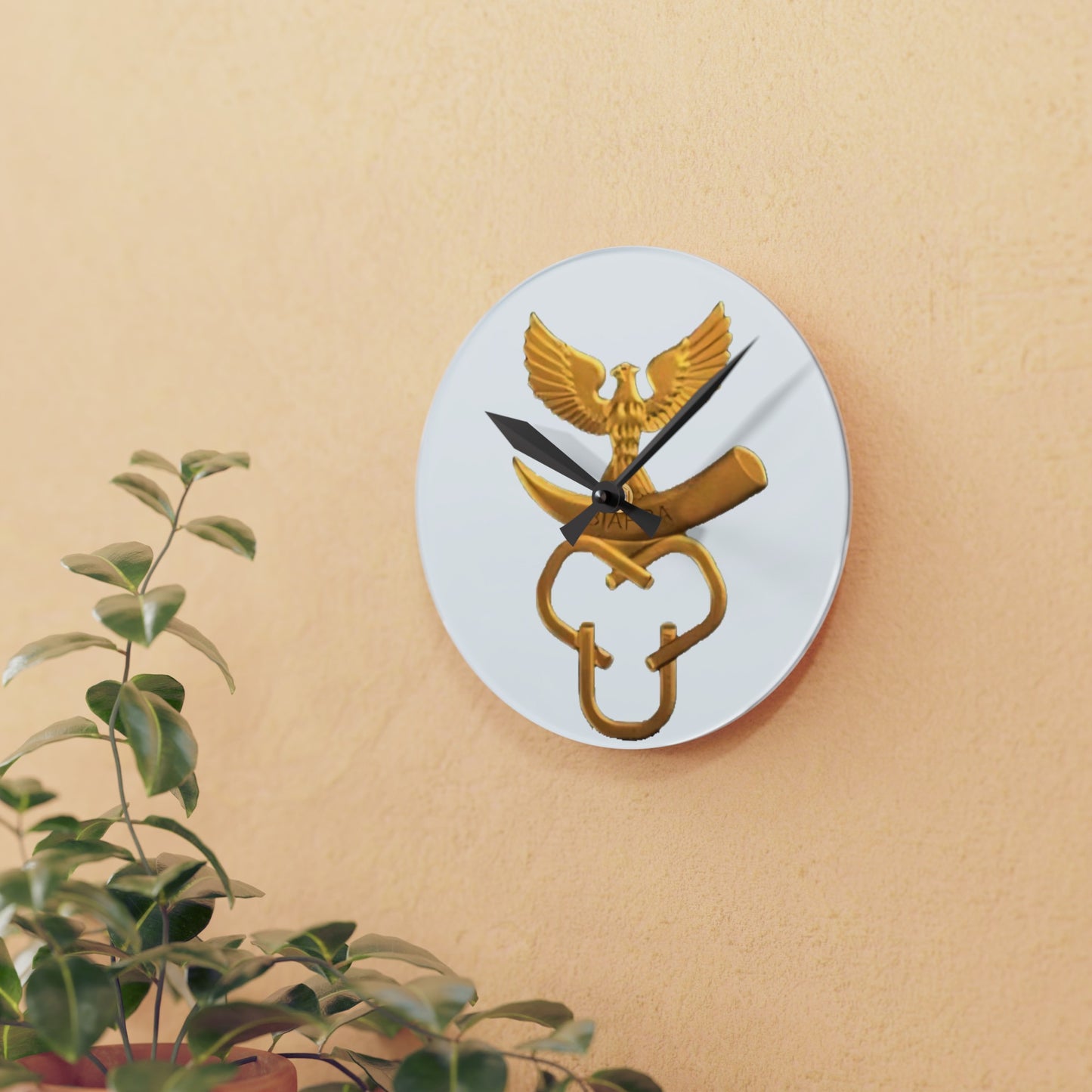 Biafra Liberation Army Acrylic Wall Clock