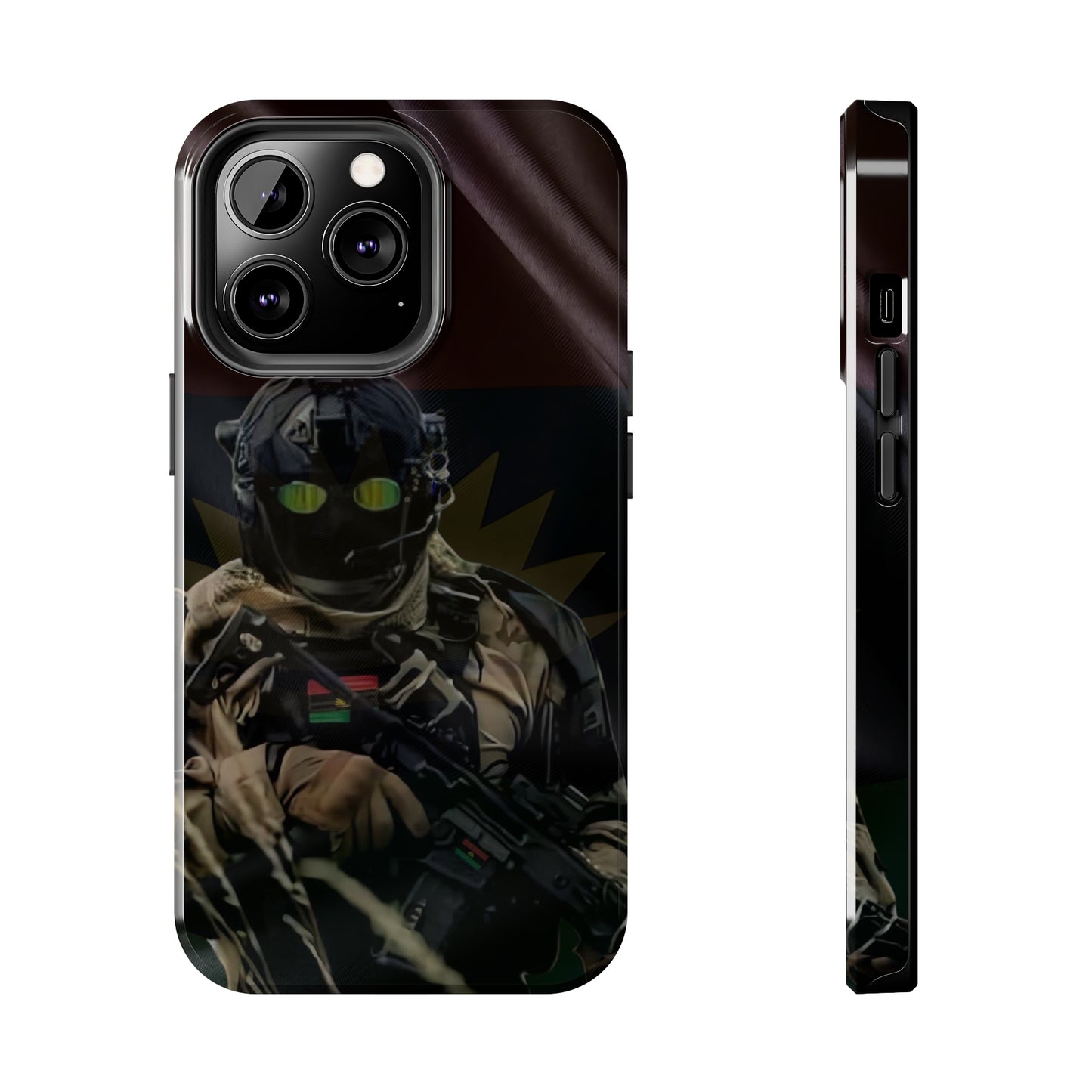Biafra Soldier III - Tough iPhone Cases (iPhone 7, 8, X, 11, 12, 13, 14, 15)