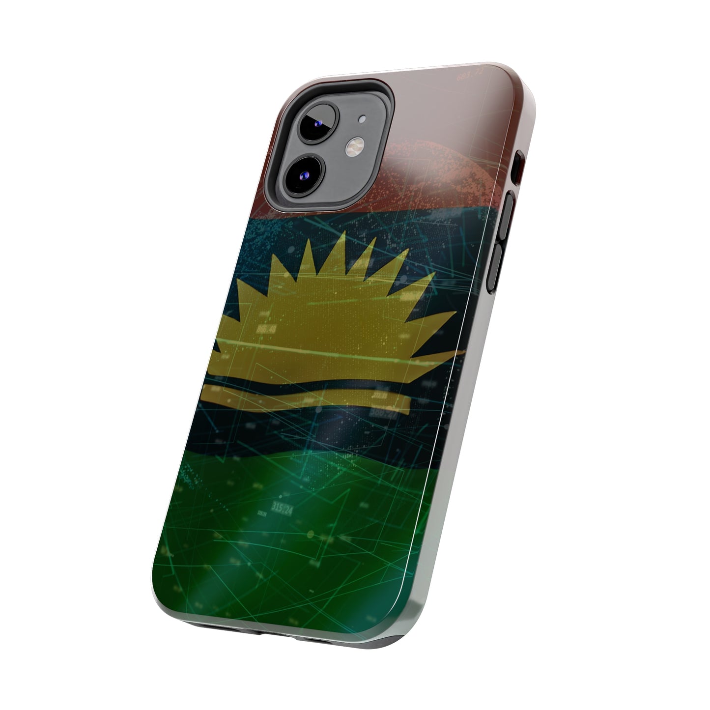 Coordinate Expression. United States of Biafra - Tough iPhone Cases (iPhone 7, 8, X, 11, 12, 13, 14, 15)