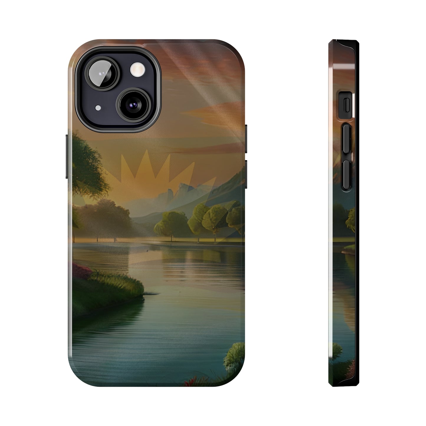 Neighborhood Pond, United States of Biafra - Tough iPhone Cases (iPhone 7, 8, X, 11, 12, 13, 14, 15)