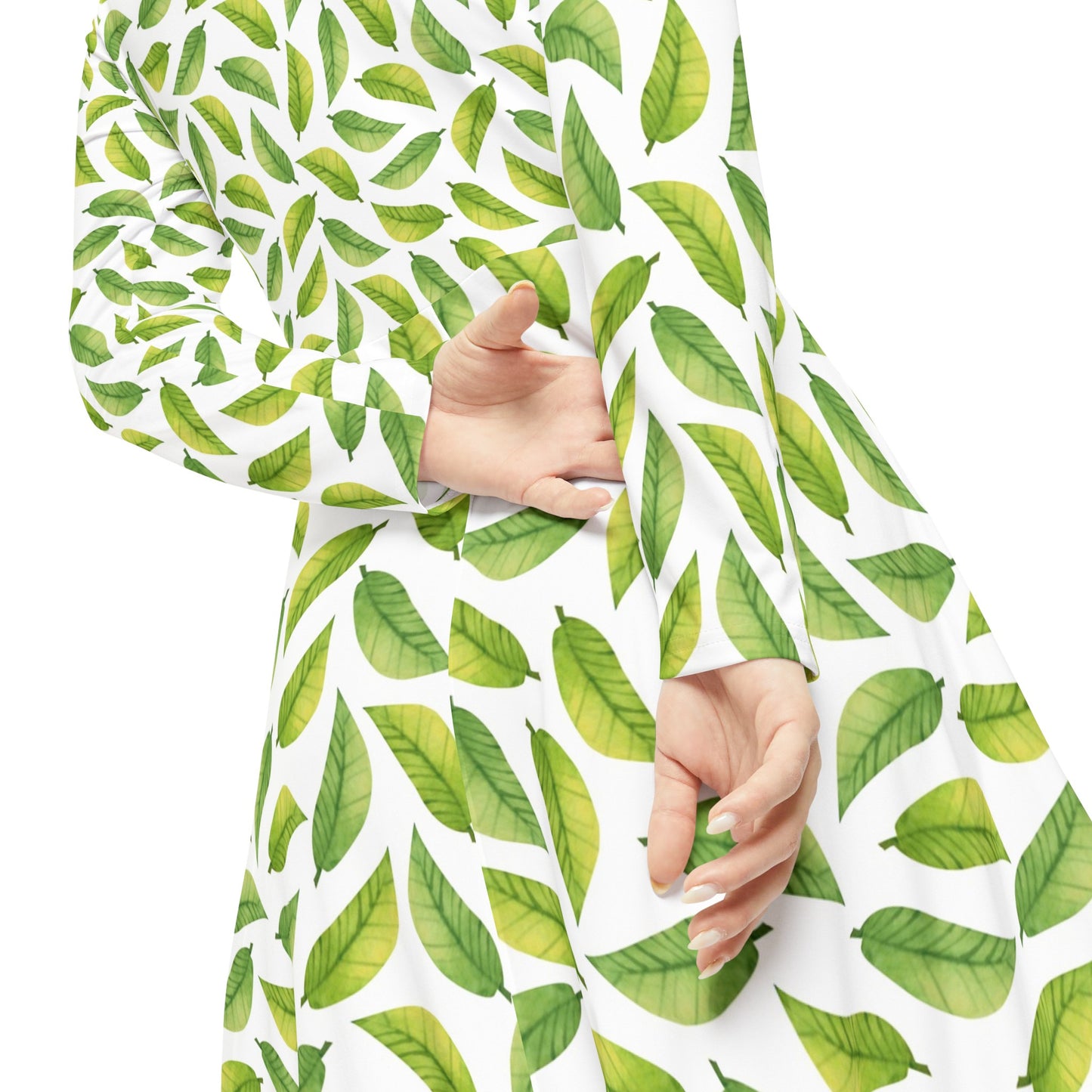 Leaves Women's Long Sleeve Dance Dress (China)