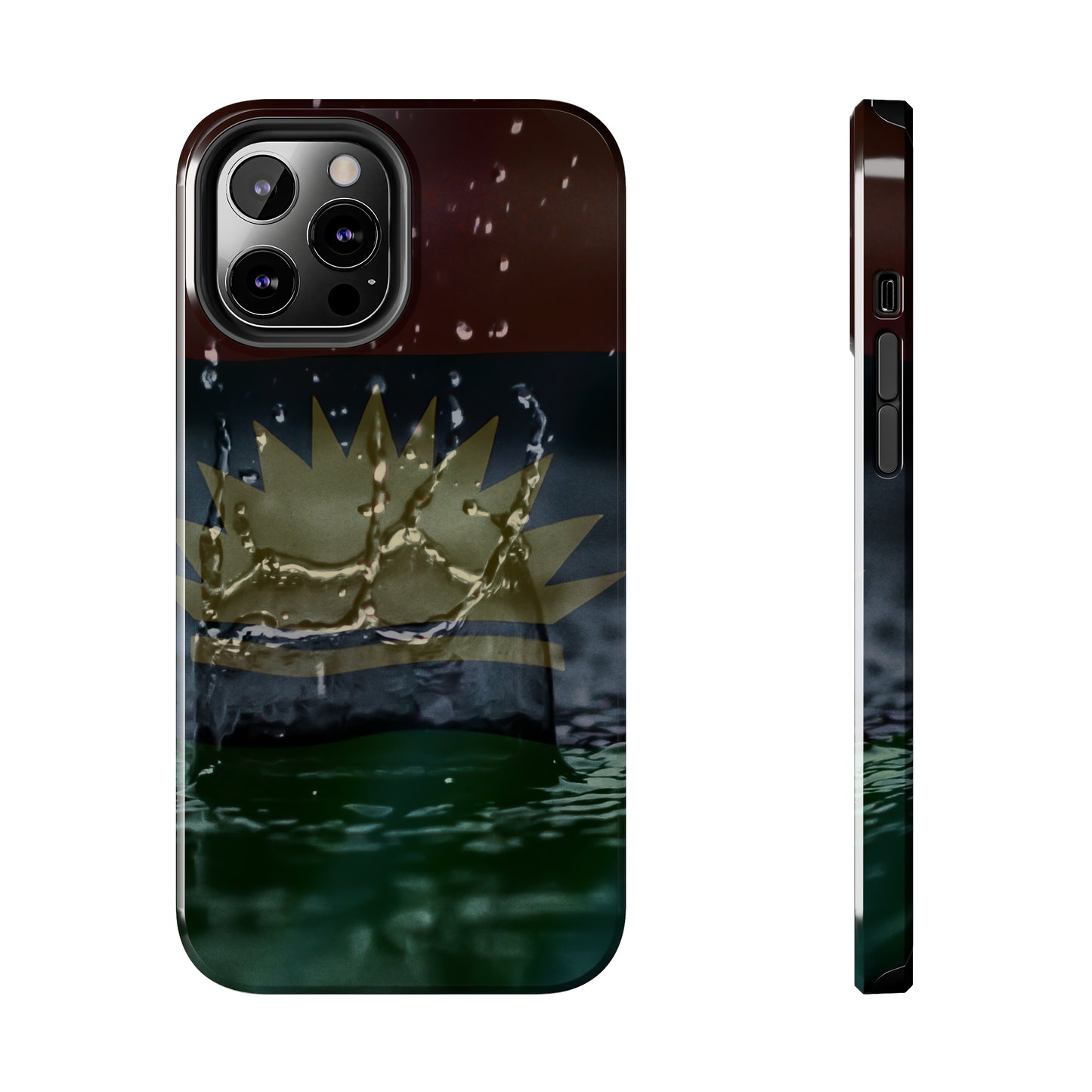 Rain Droplets, United States of Biafra - Tough iPhone Cases (iPhone 7, 8, X, 11, 12, 13, 14, 15)
