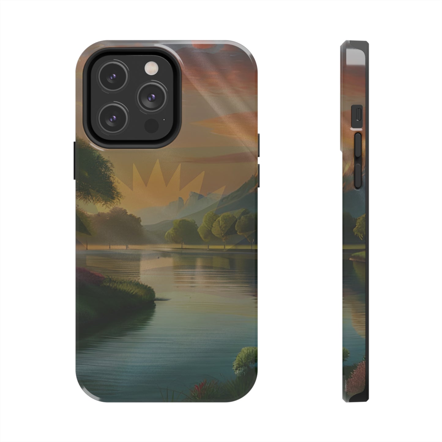 Neighborhood Pond, United States of Biafra - Tough iPhone Cases (iPhone 7, 8, X, 11, 12, 13, 14, 15)