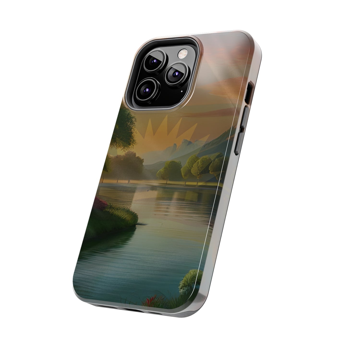 Neighborhood Pond, United States of Biafra - Tough iPhone Cases (iPhone 7, 8, X, 11, 12, 13, 14, 15)