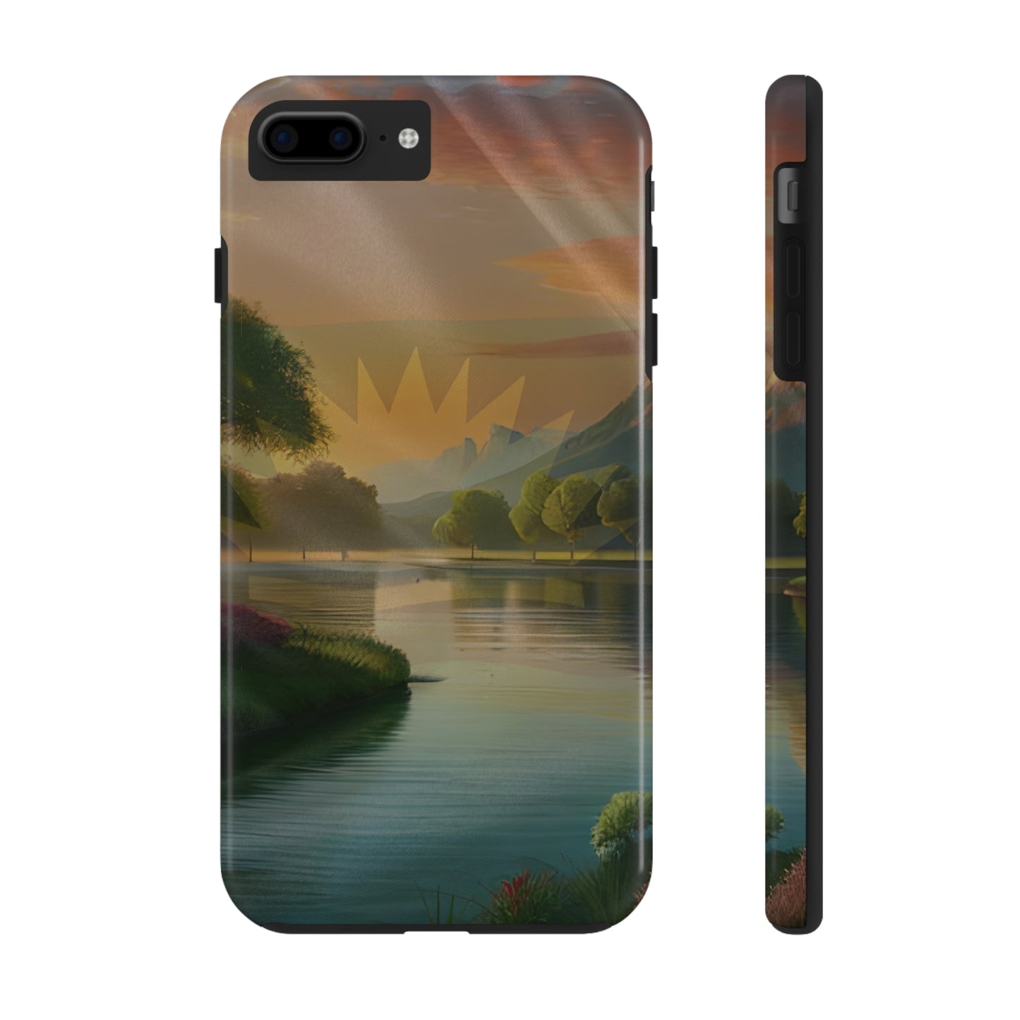 Neighborhood Pond, United States of Biafra - Tough iPhone Cases (iPhone 7, 8, X, 11, 12, 13, 14, 15)