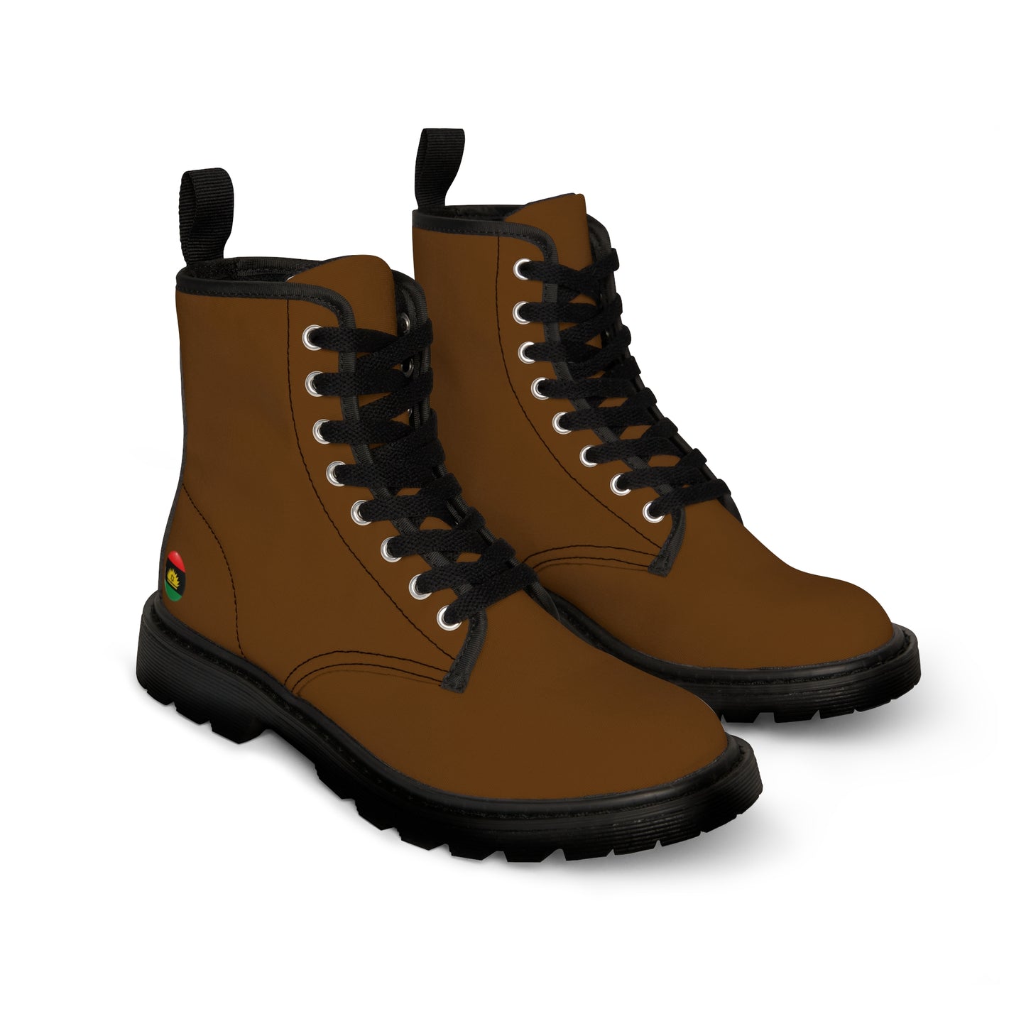 Brown Men's Canvas Boots