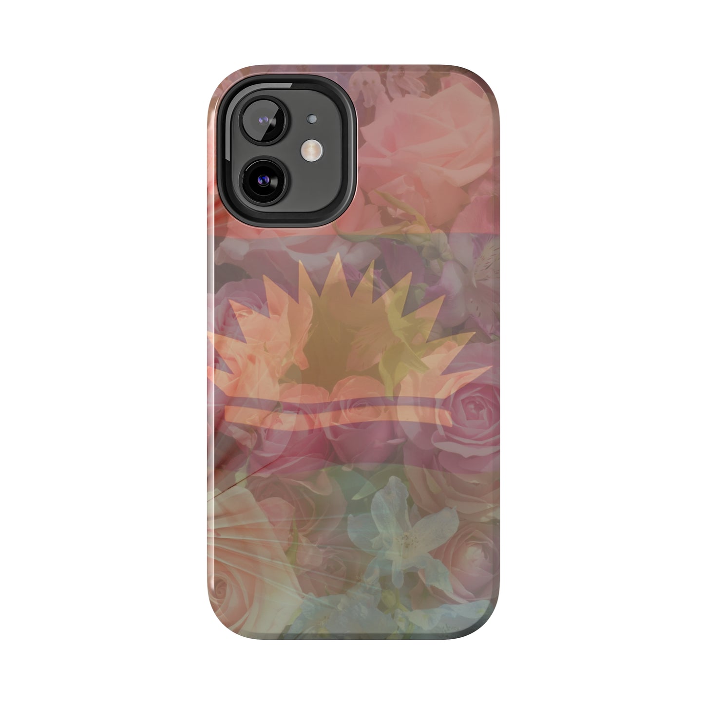 United States of Biafra Flag Flower Blend 3 - Tough iPhone Cases (iPhone 7, 8, X, 11, 12, 13, 14, 15)