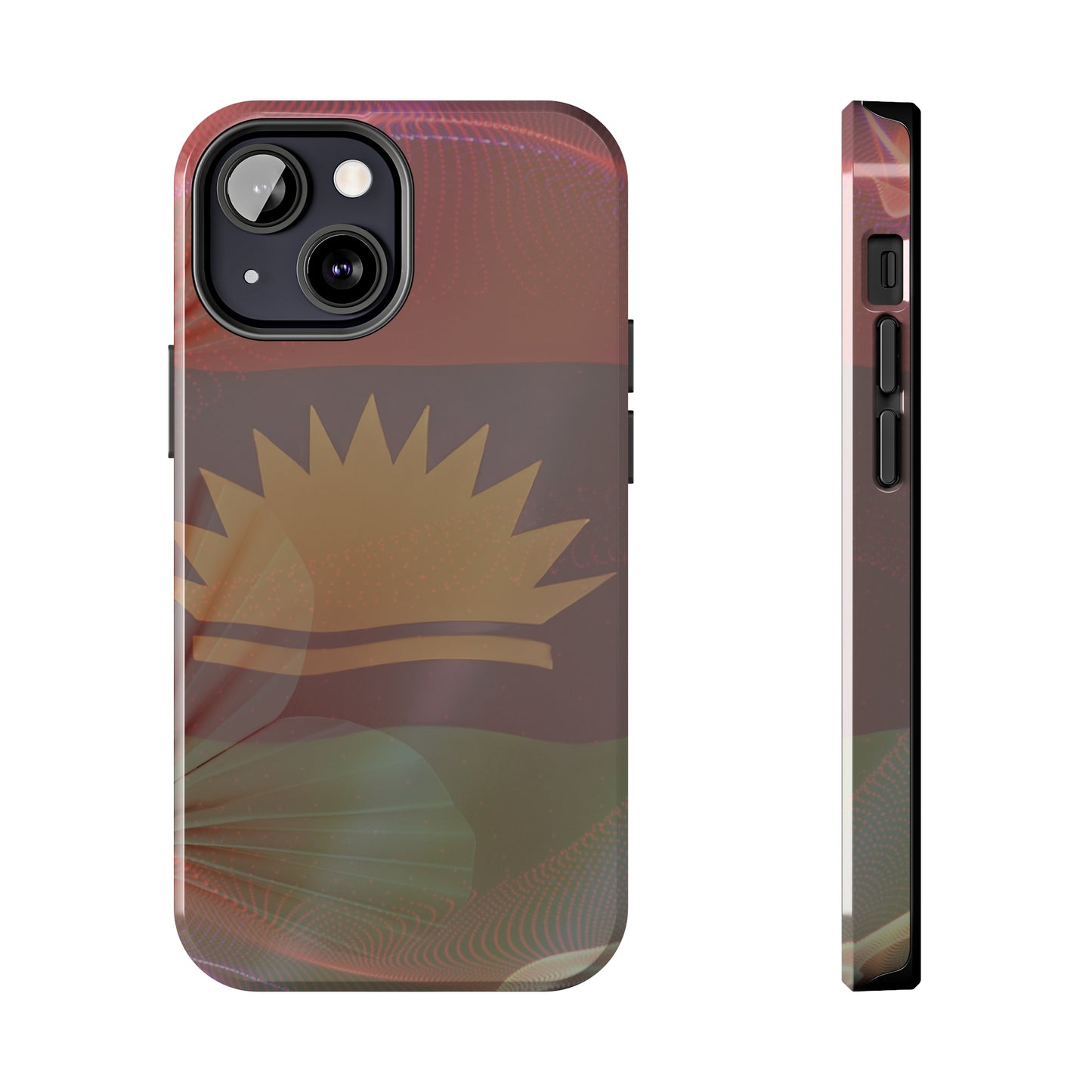 United States of Biafra Flag Flower Blend 2 - Tough iPhone Cases (iPhone 7, 8, X, 11, 12, 13, 14, 15)