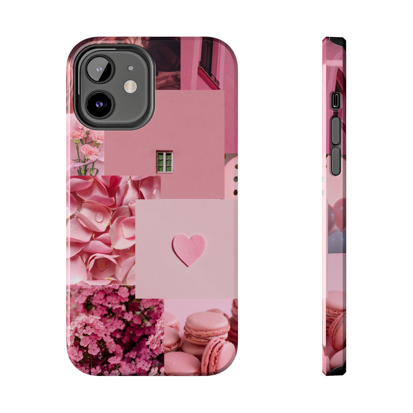 Pink Flowers - Tough iPhone Cases (iPhone 7, 8, X, 11, 12, 13, 14, 15)