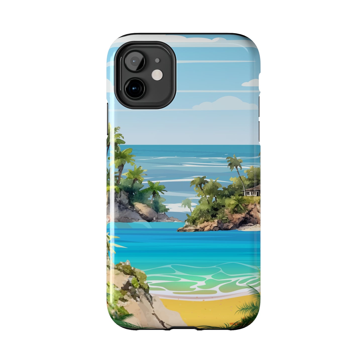 Island - Tough iPhone Cases (iPhone 7, 8, X, 11, 12, 13, 14, 15)