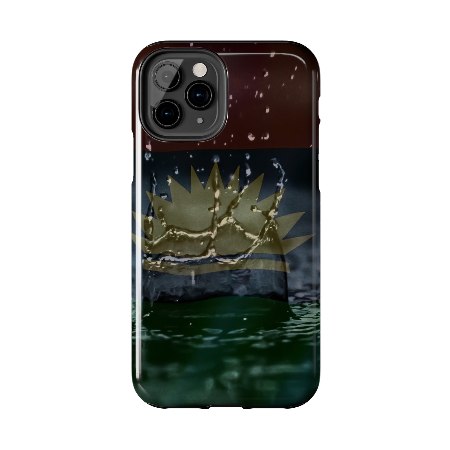 Rain Droplets, United States of Biafra - Tough iPhone Cases (iPhone 7, 8, X, 11, 12, 13, 14, 15)