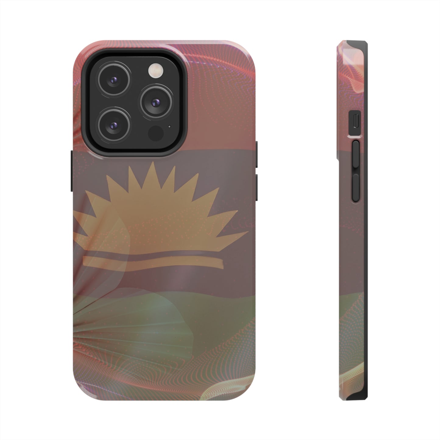 United States of Biafra Flag Flower Blend 2 - Tough iPhone Cases (iPhone 7, 8, X, 11, 12, 13, 14, 15)