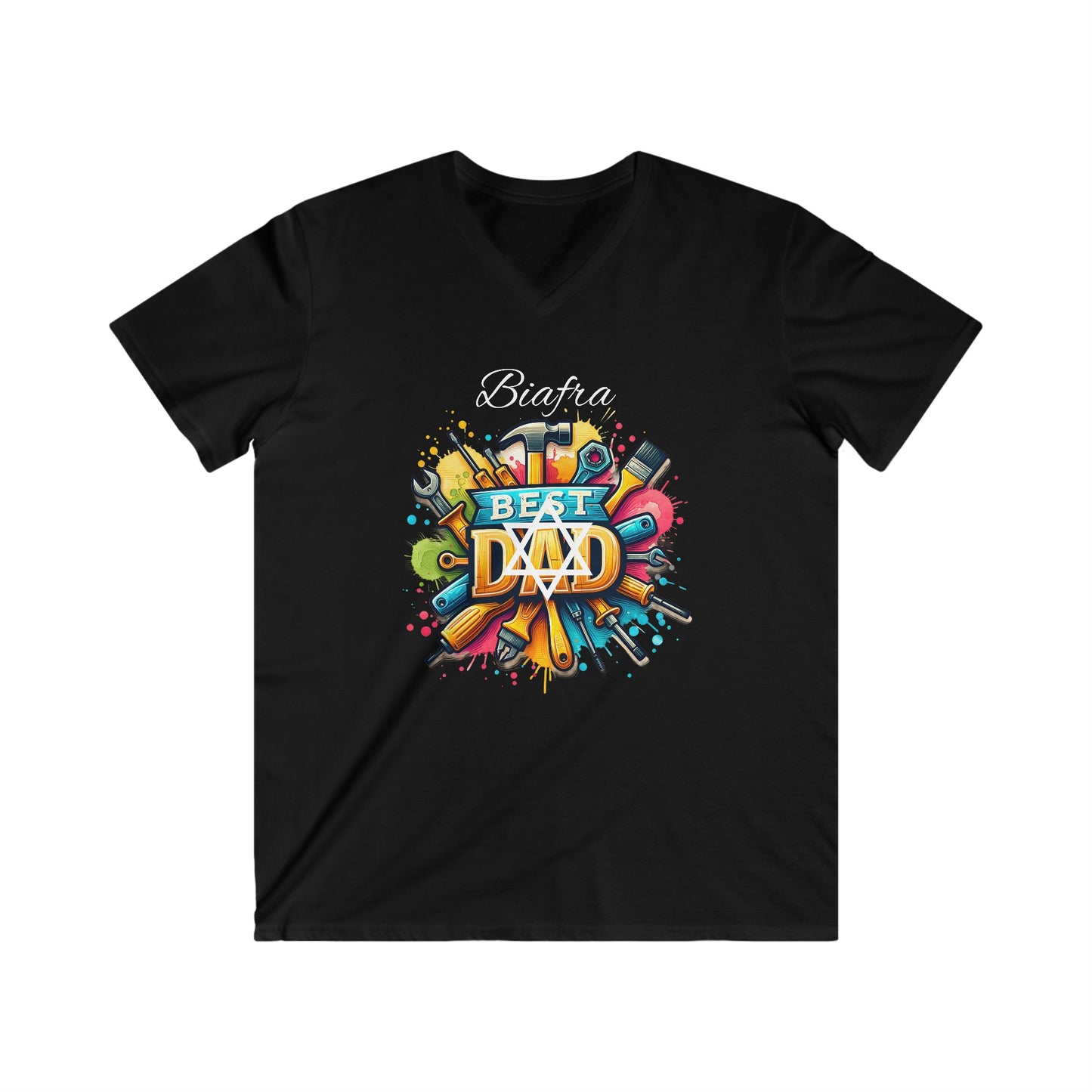 Biafra Best Dad V-Neck (USA)
