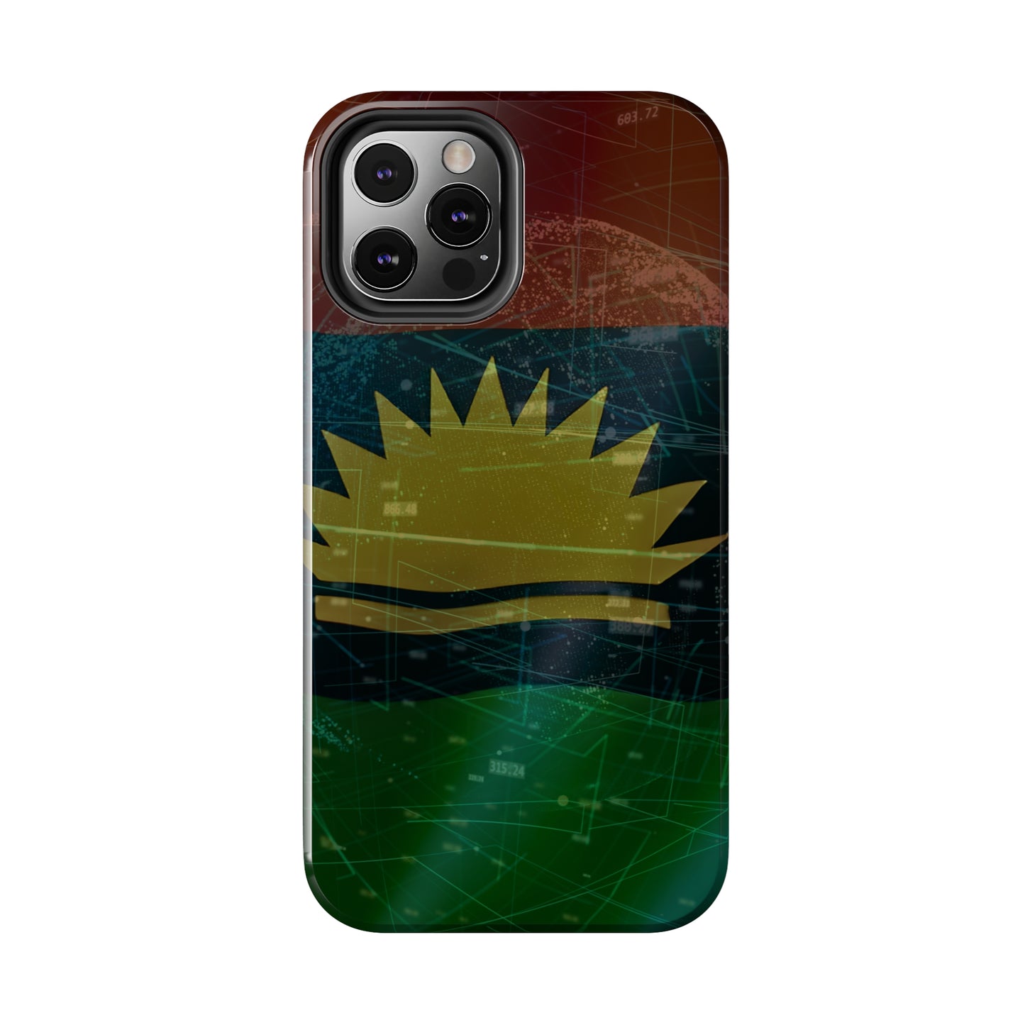 Coordinate Expression. United States of Biafra - Tough iPhone Cases (iPhone 7, 8, X, 11, 12, 13, 14, 15)