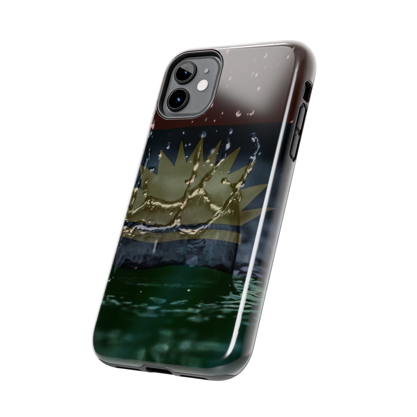 Rain Droplets, United States of Biafra - Tough iPhone Cases (iPhone 7, 8, X, 11, 12, 13, 14, 15)