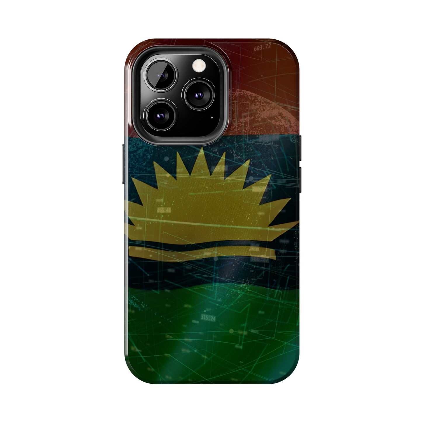 Coordinate Expression. United States of Biafra - Tough iPhone Cases (iPhone 7, 8, X, 11, 12, 13, 14, 15)