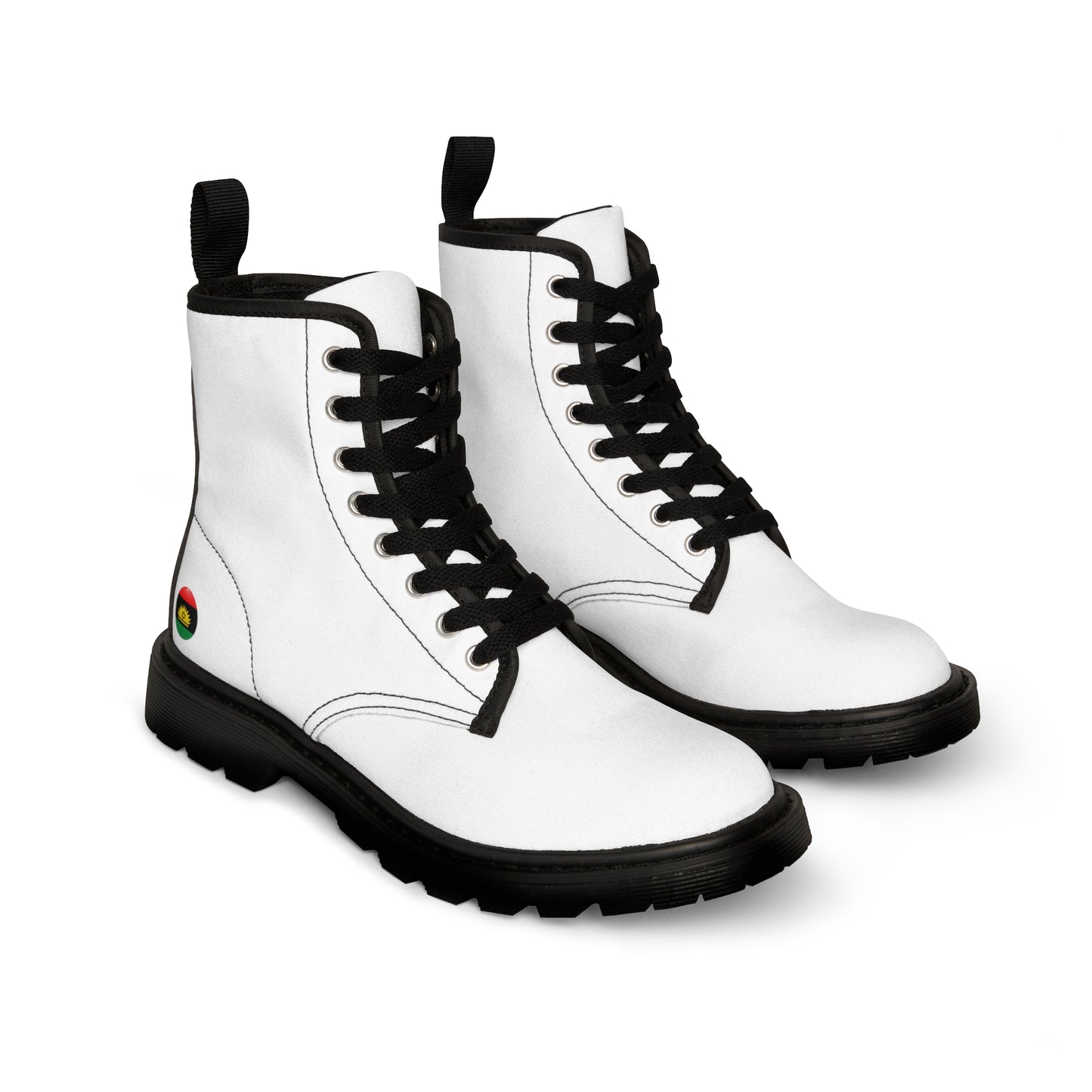 White Men's Canvas Boots
