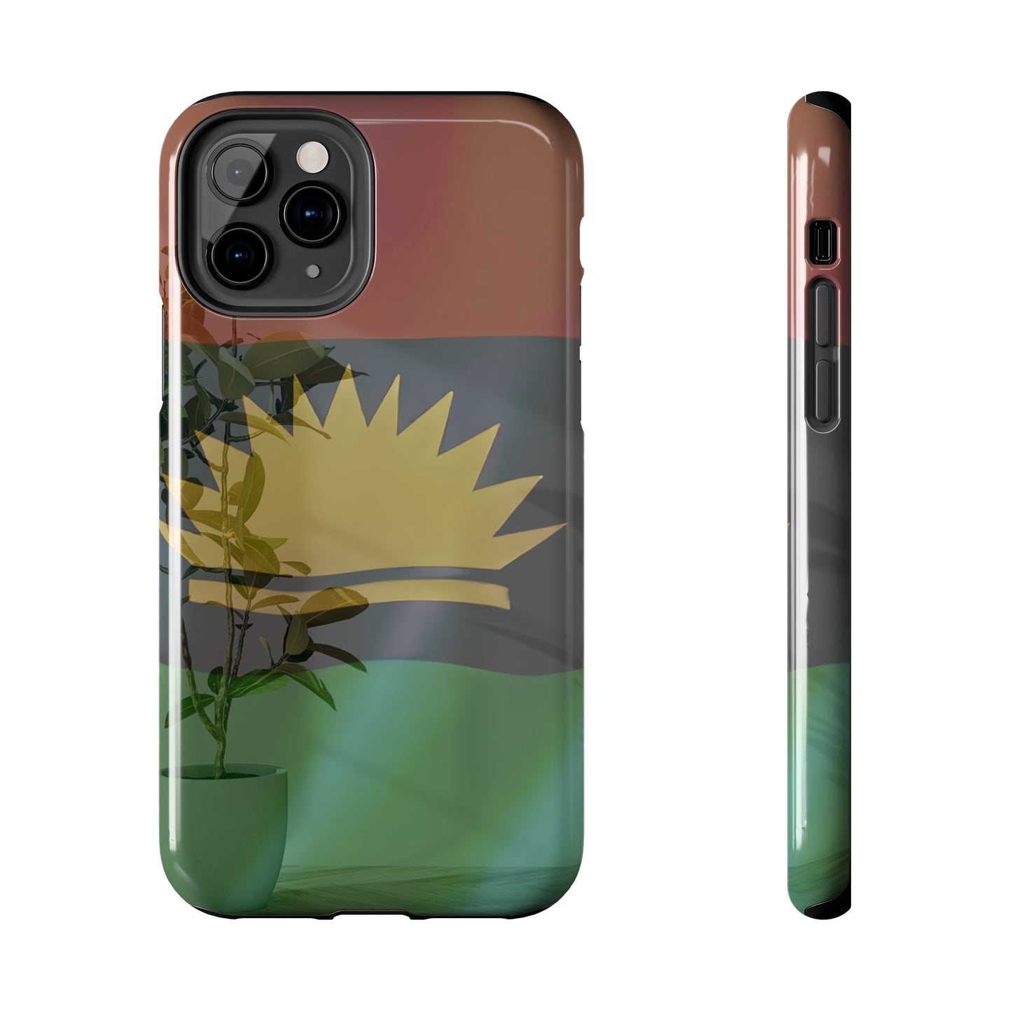 United States of Biafra Flag Plant Vase - Tough iPhone Cases (iPhone 7, 8, X, 11, 12, 13, 14, 15)